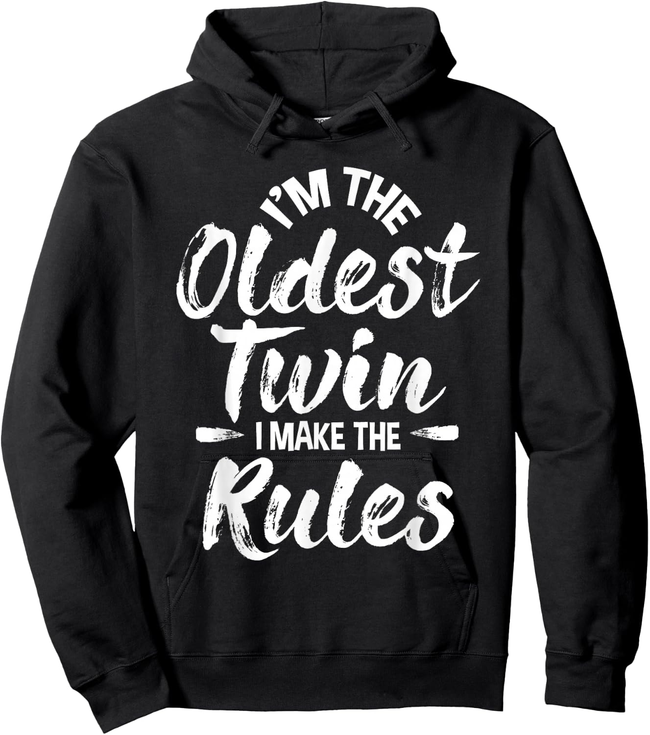 I'm The Oldest Twin - Identical Twins Sister Brother Hoodie - Hoodie | Black