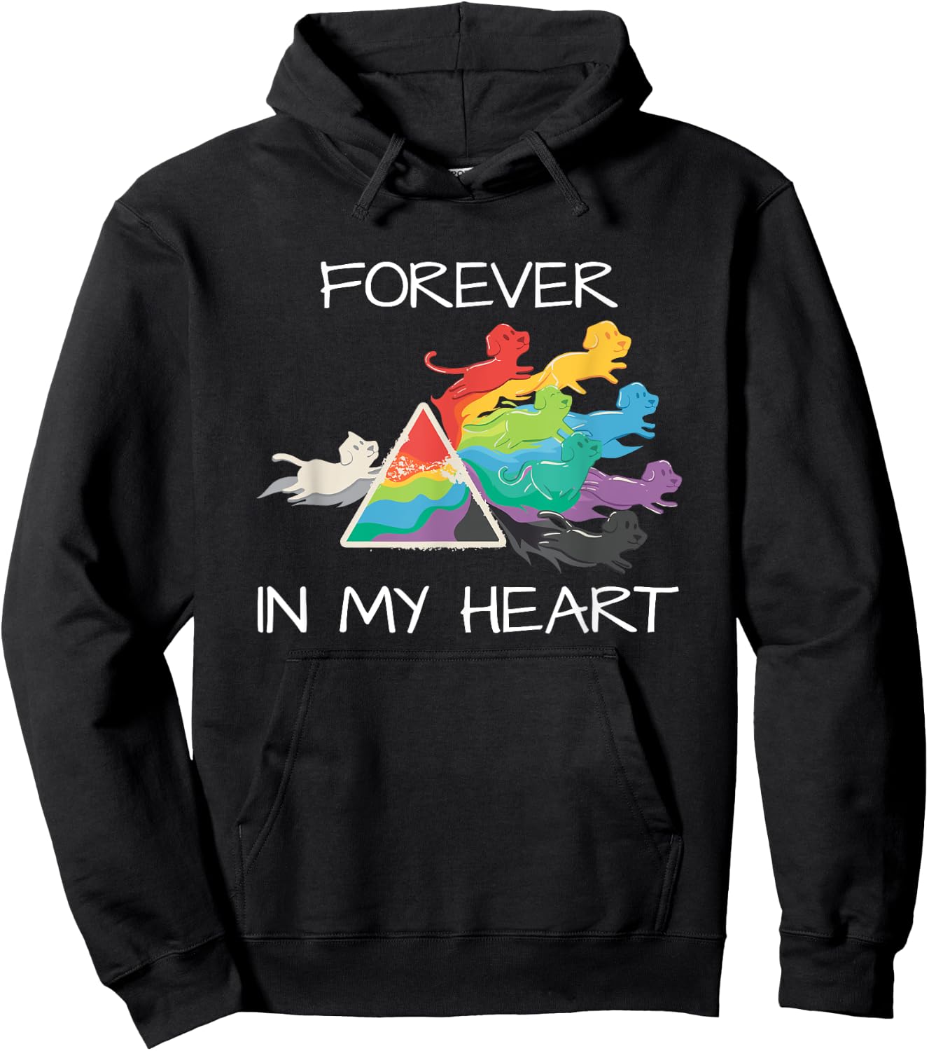 I Love My Dog & My Dog Loves Me Forever In My Heart Dog Hoodie - Hoodie | Black