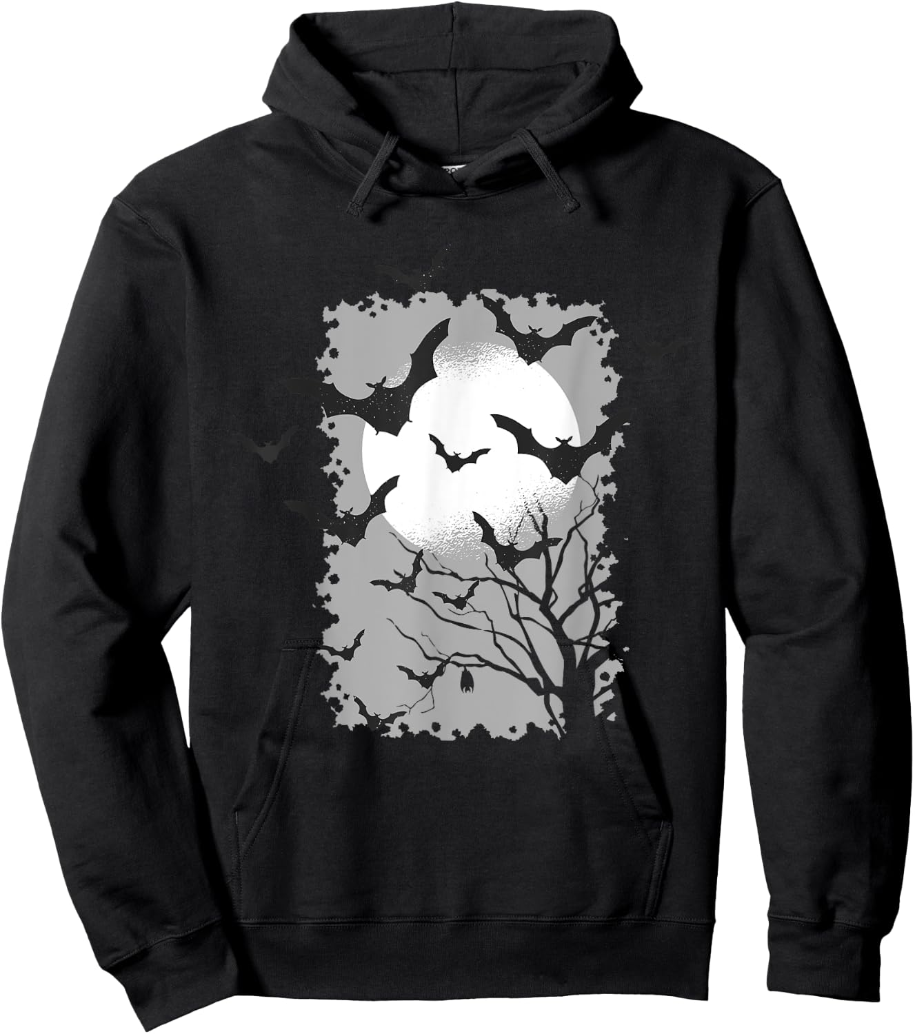 Spooky Bats | Seasonal Halloween Dark Goth Costume Hoodie - Hoodie | Black