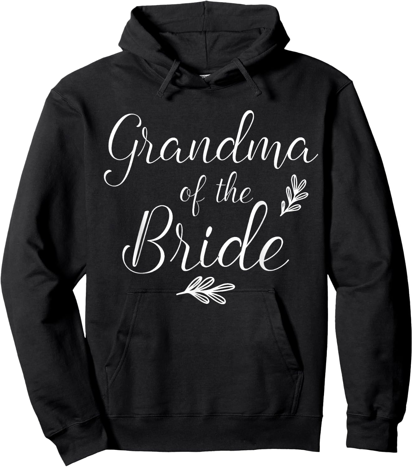Grandma Of The Bride Wedding Shower Matching Hoodie - Hoodie | Black