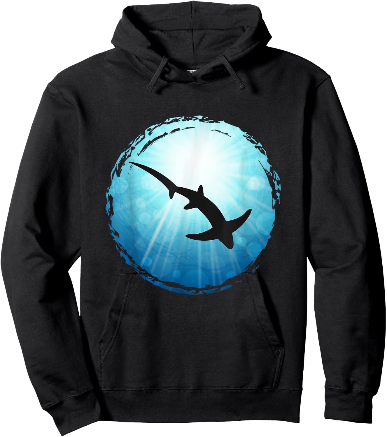 Thresher Shark Diving Ocean Freediving Sea Apnea Dive Hoodie - Hoodie | Black