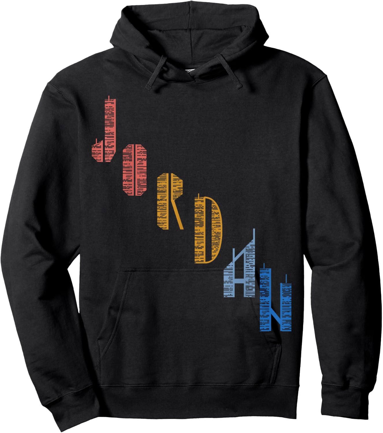Vintage Jordan t shirt with Skyscarper Jordan Hoodie - Hoodie | Black