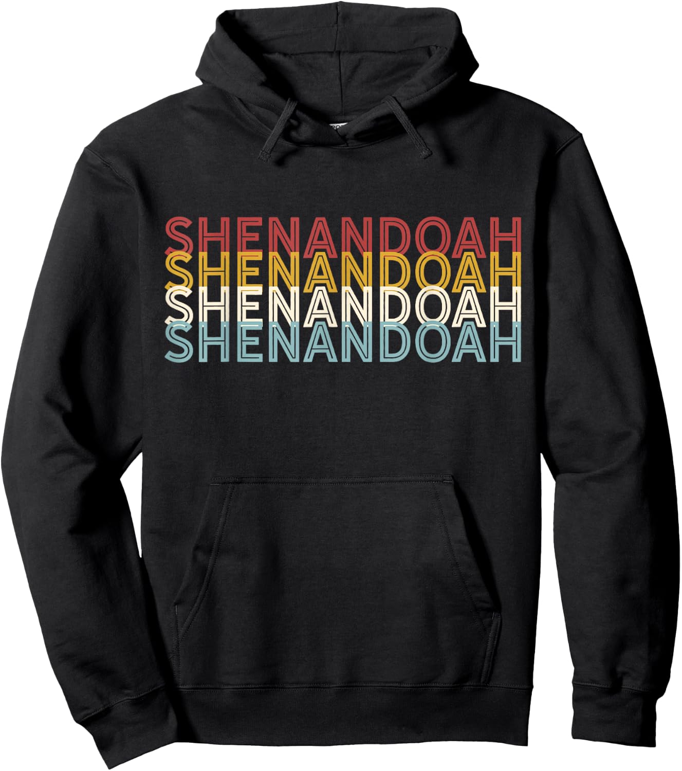 70's USA - Retro Vintage Shenandoah National Park Hoodie - Hoodie | Black