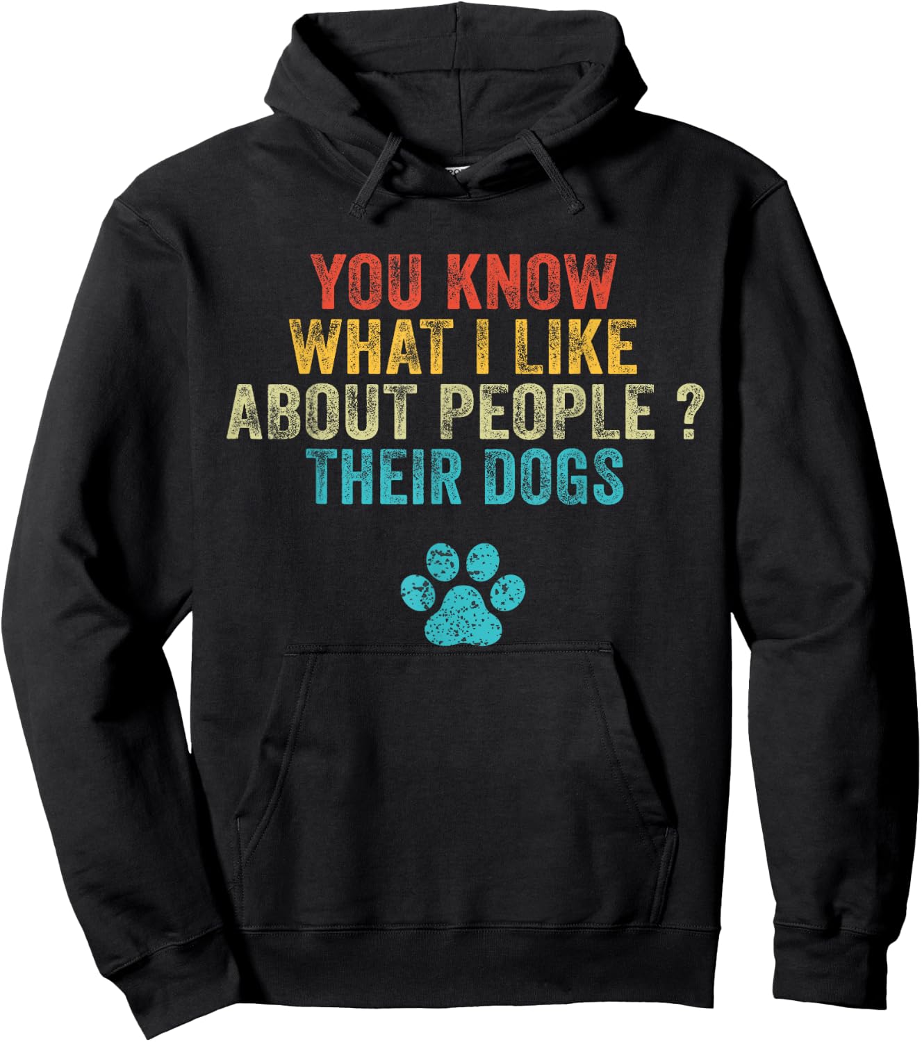 Funny You Know What I Like About People Their Dogs Dog Lover Small Hoodie - Hoodie | Black