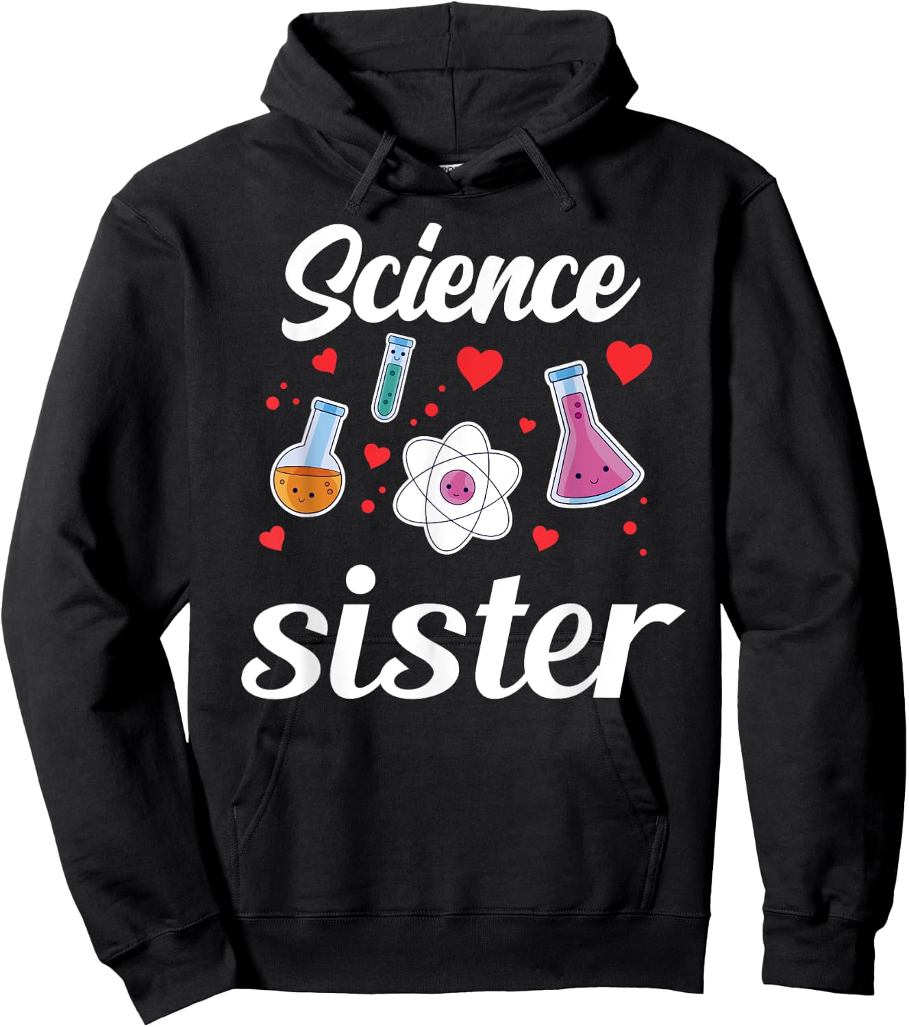 Science Sister Teacher Scientist Sciences Job Hoodie - Hoodie | Black
