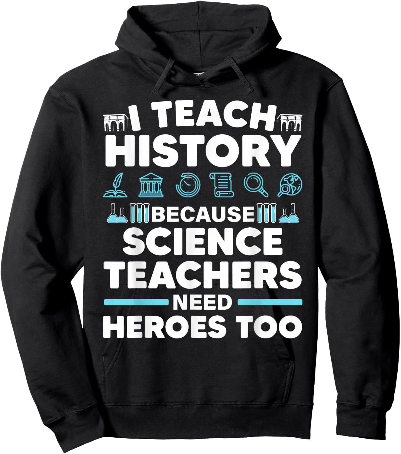 Cool History Teacher Women Teaching History Educator Hoodie - Hoodie | Black