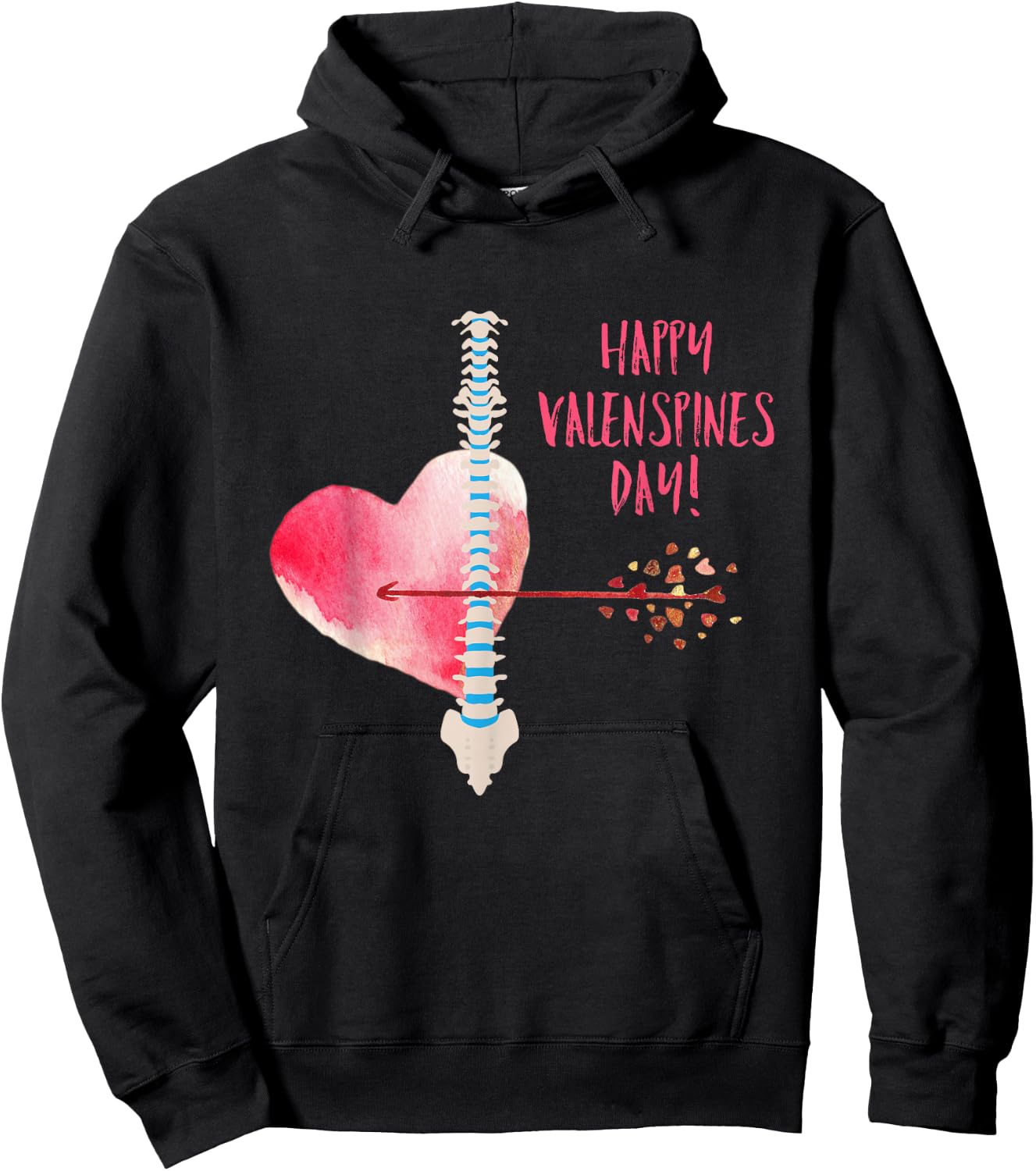 Chiropractic Valentines Day Hoodie - Hoodie | Black