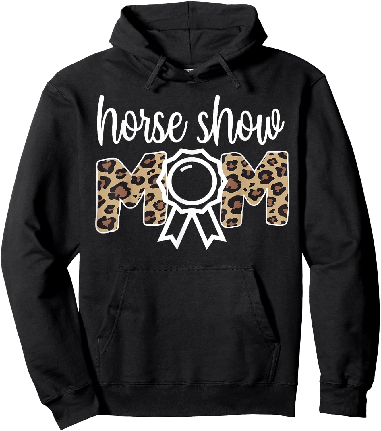 Horse Show Mom Equestrian Mom Of Horseback Rider Hoodie - Hoodie | Black