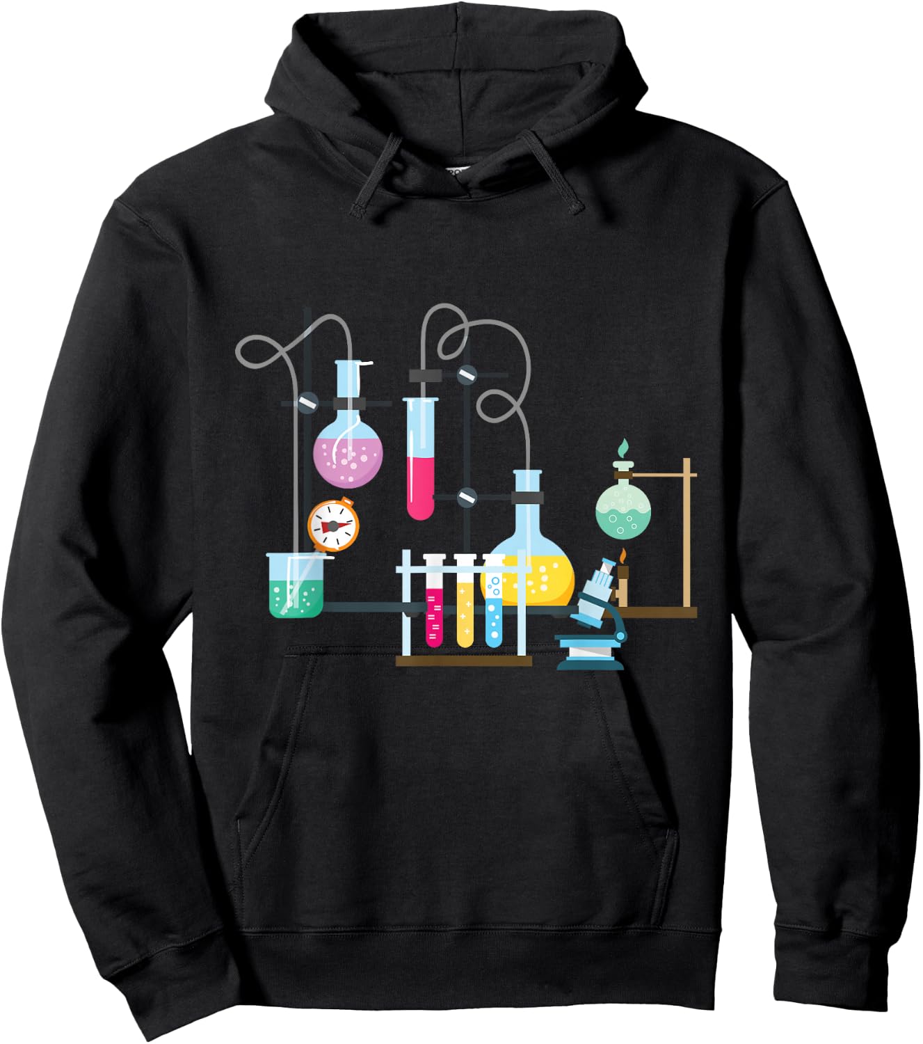 Test Tube Chemistry Laboratory Funny Gift Hoodie - Hoodie | Black