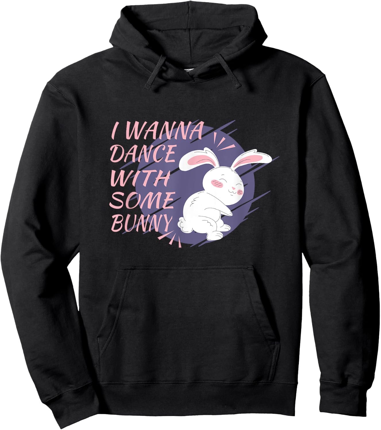 Bunny Wants to Dance Dance Party Dance Partner Dancing Rabbit Hoodie - Hoodie | Black