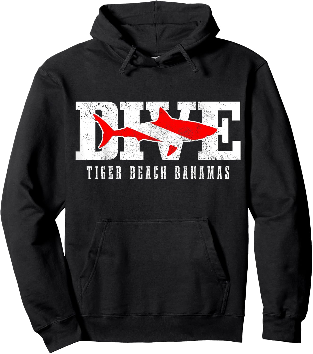 Tiger Beach Bahamas Shark Diving Scuba Diver Men Women Hoodie - Hoodie | Black