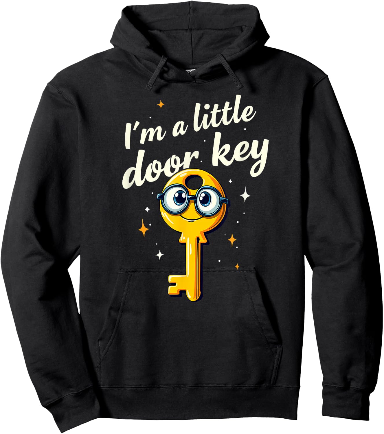 Dad Jokes I'm Little Door Key Hoodie - Hoodie | Black