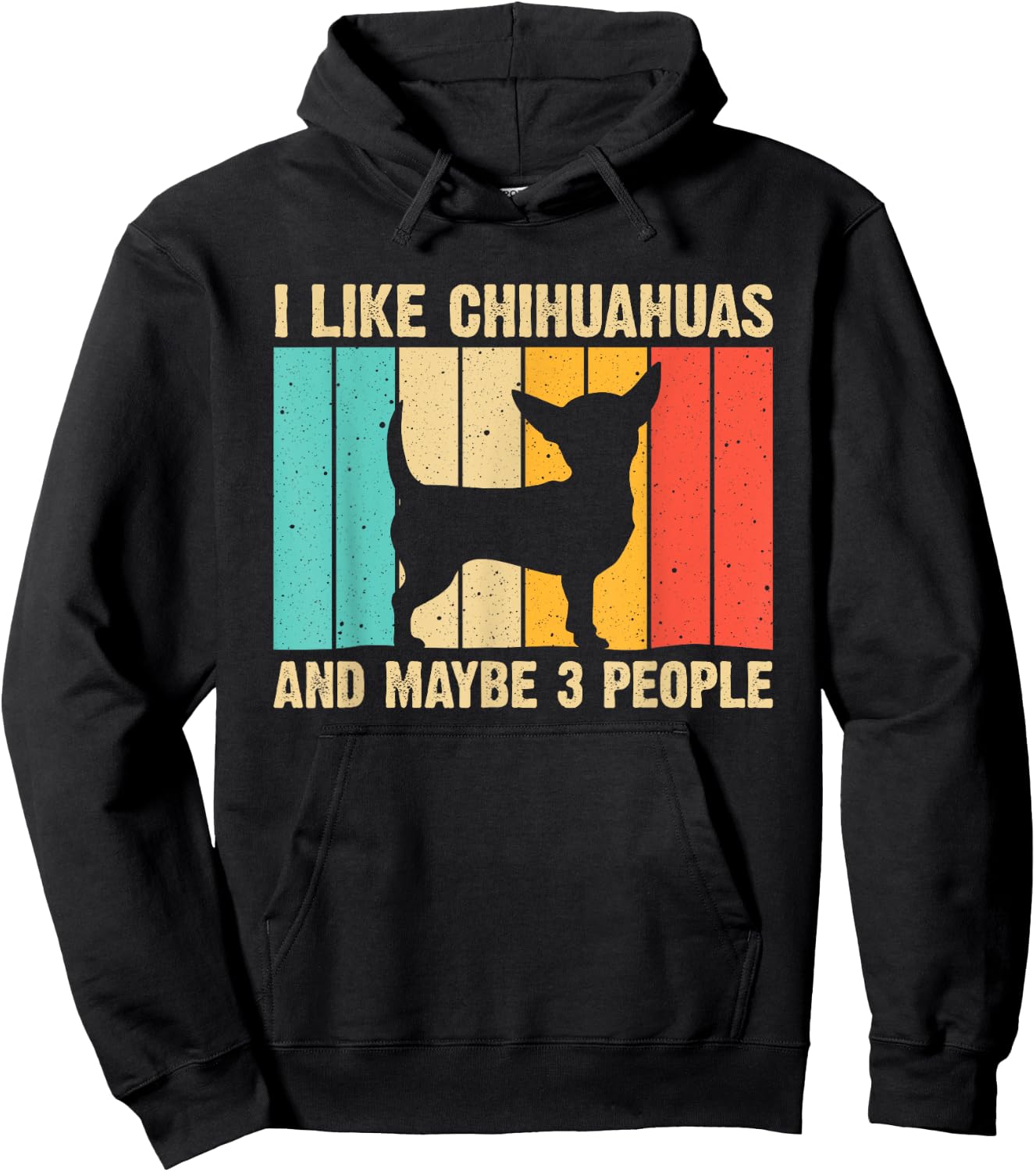 Cute Chihuahua Design Kids Men Pet Puppy Lovers Hoodie - Hoodie | Black