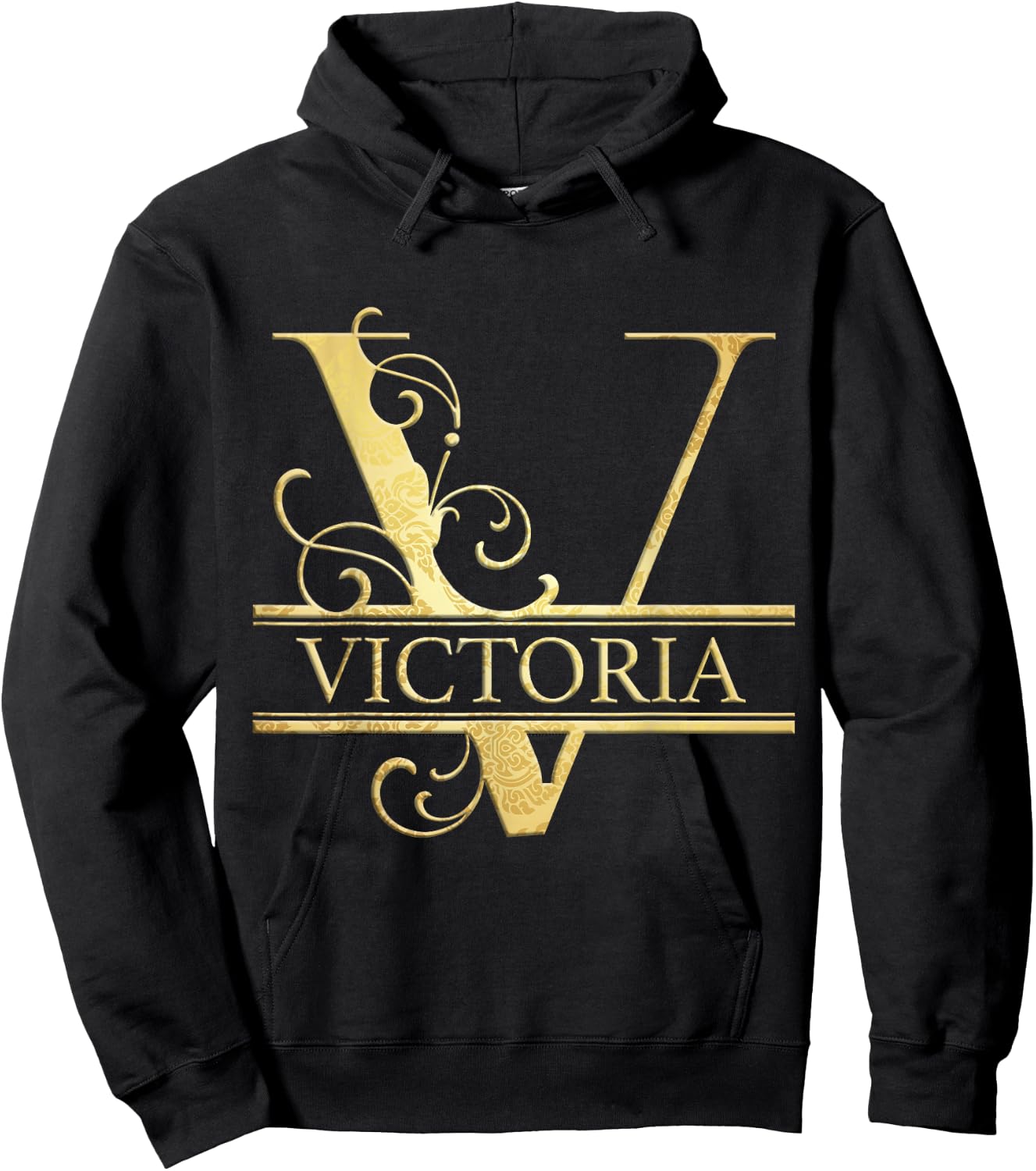 Victoria Name Hoodie - Hoodie | Black