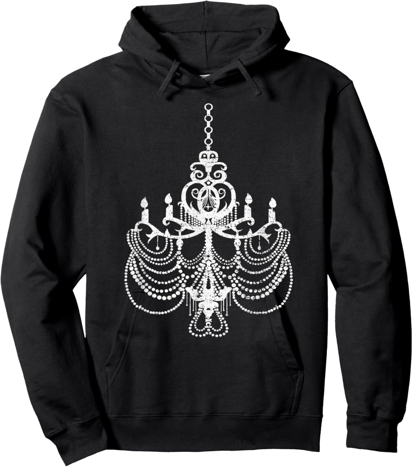 Farmhouse Style Chandelier Boho Vintage Interior Design Gift Hoodie - Hoodie | Black