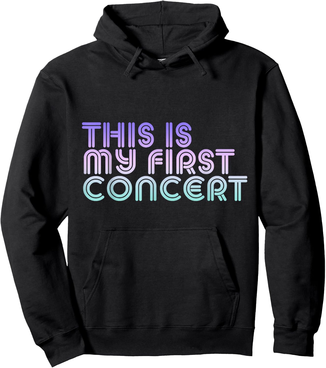 This Is My First Concert Hoodie - Hoodie | Black