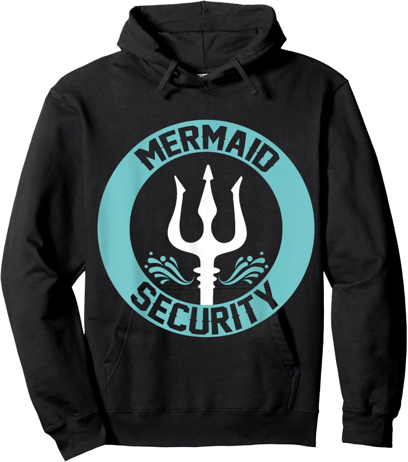 Mermaid Security Swimmer Gift Merman Merdad Swimming Hoodie - Hoodie | Black