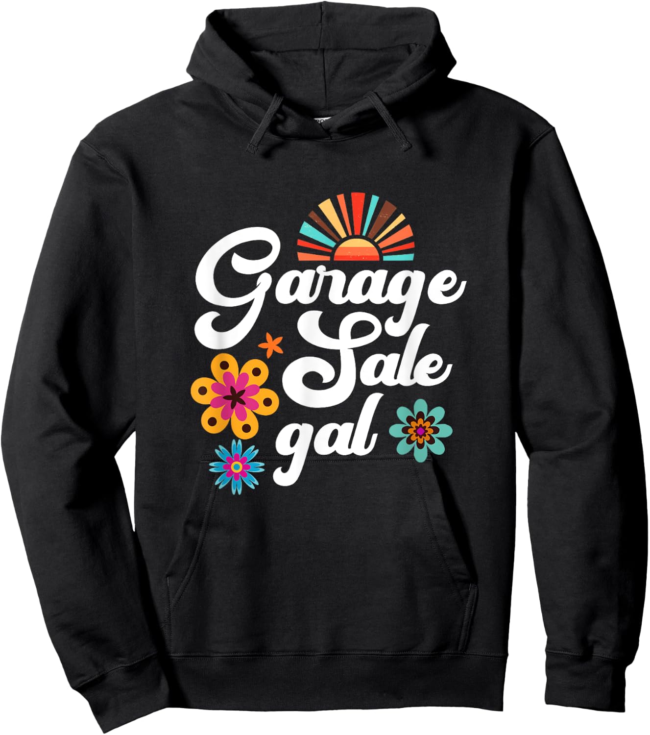 Garage Sale Gal Thrift Treasure Hunter Yard Sale Flea Market Hoodie - Hoodie | Black