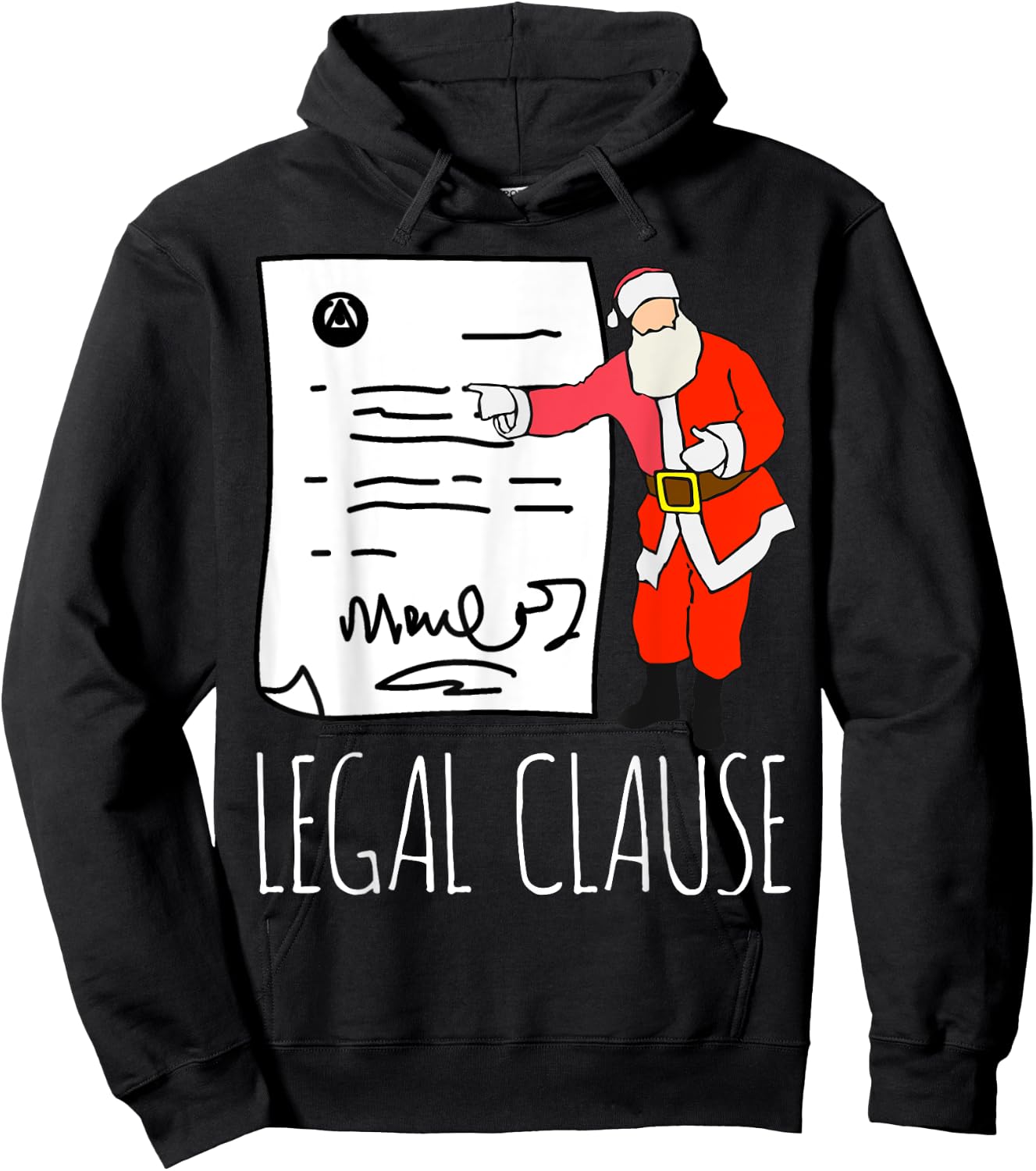 Funny Lawyer Christmas Gift I Legal Xmas Hoodie - Hoodie | Black