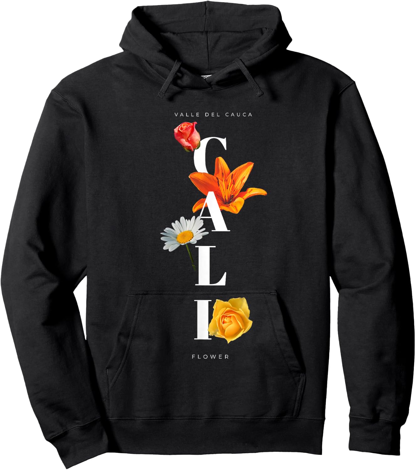 Cali - flower Colombia Hoodie - Hoodie | Black