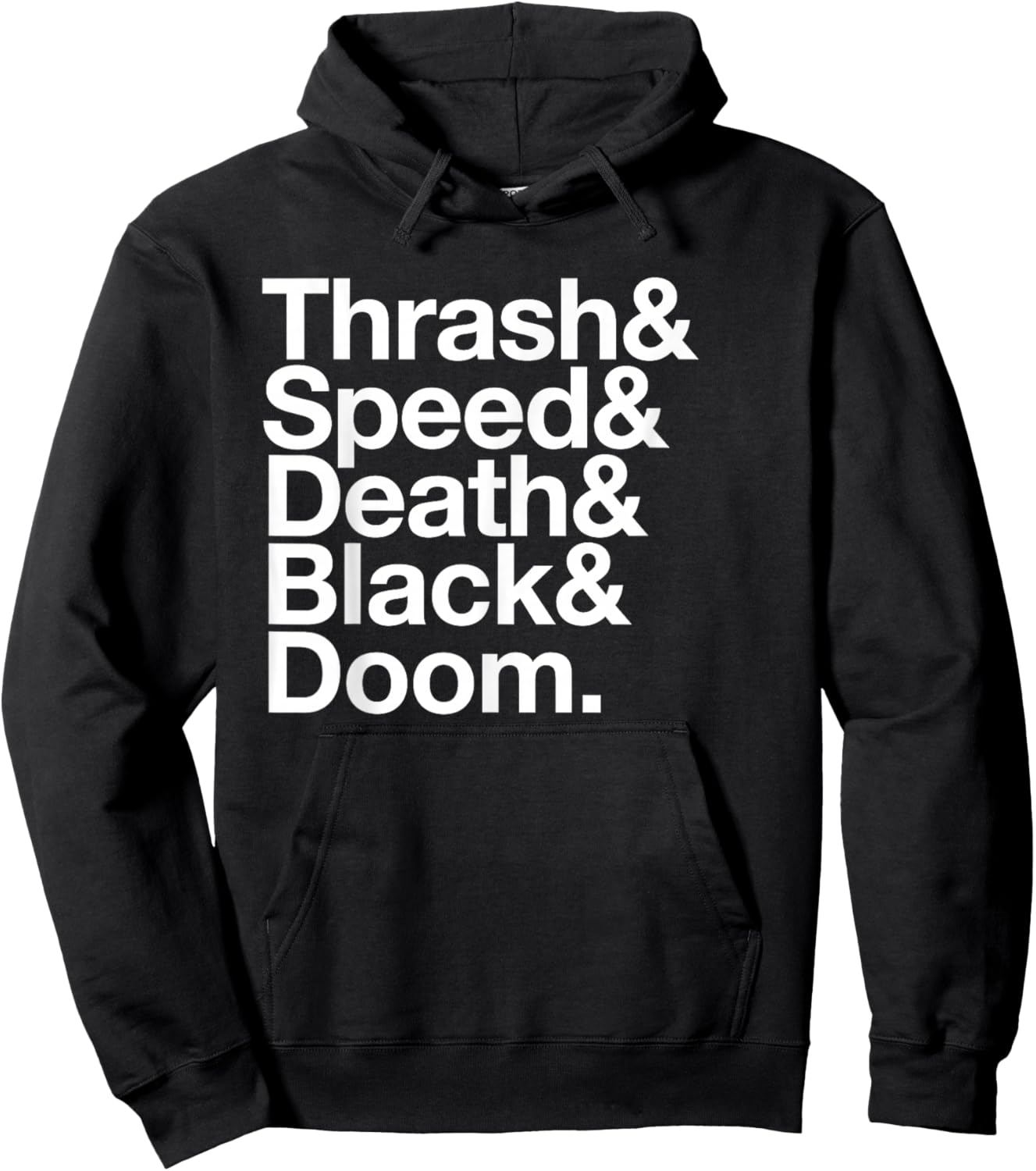 Heavy Metal Music Fan List Thrash Speed Doom Death Black Hoodie - Hoodie | Black