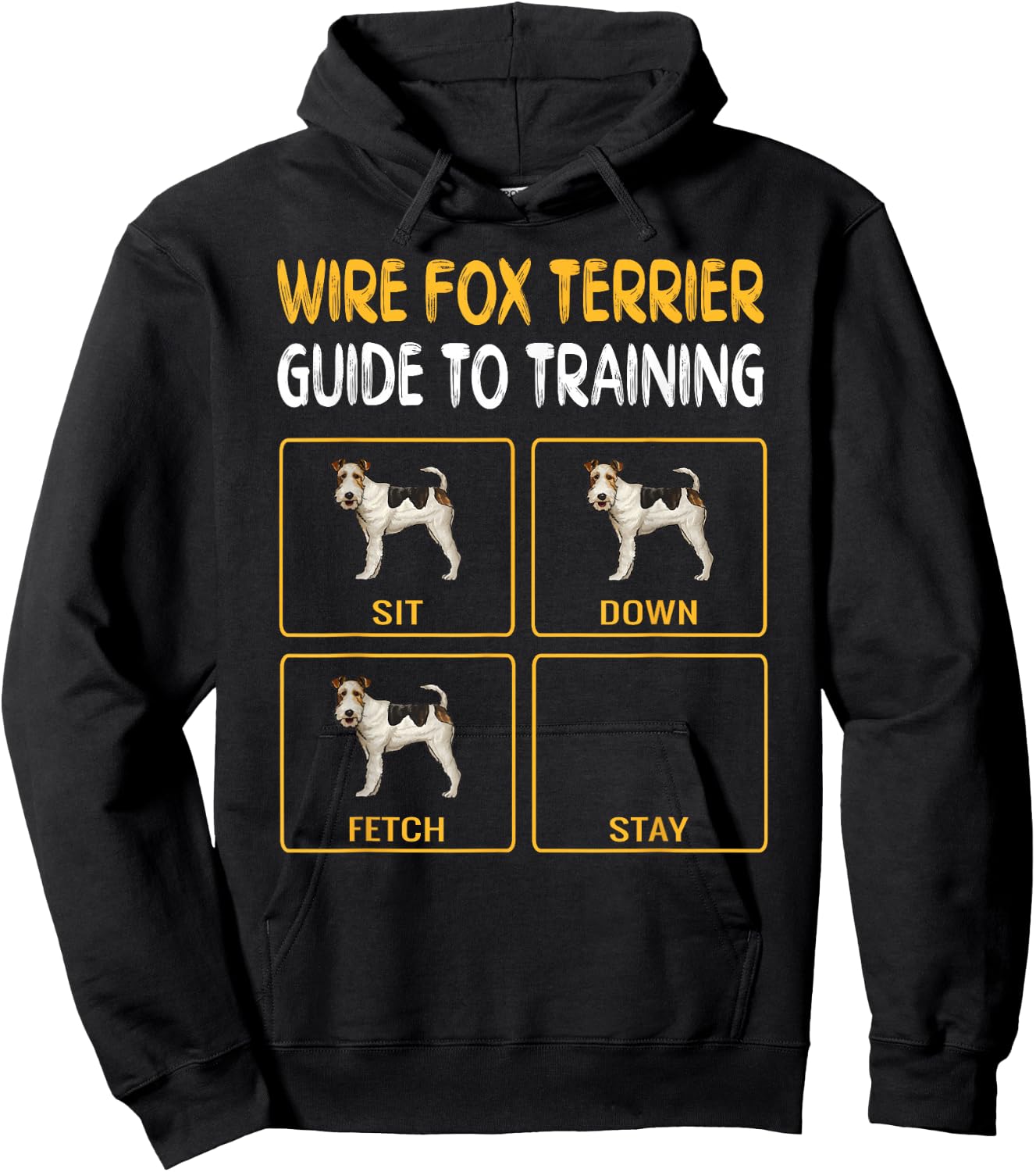 Wire Fox Terrier Guide To Training Dog Obedience Hoodie - Hoodie | Black