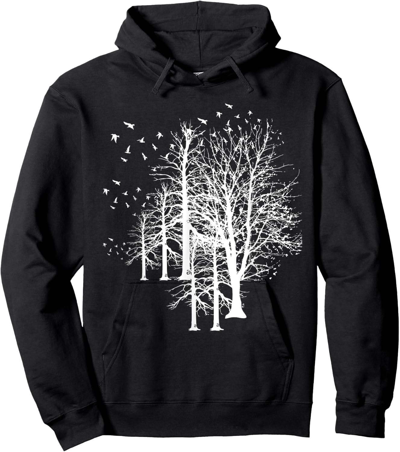 Outdoors Forest Trees Wildlife Flock Of Birds Nature Hoodie - Hoodie | Black