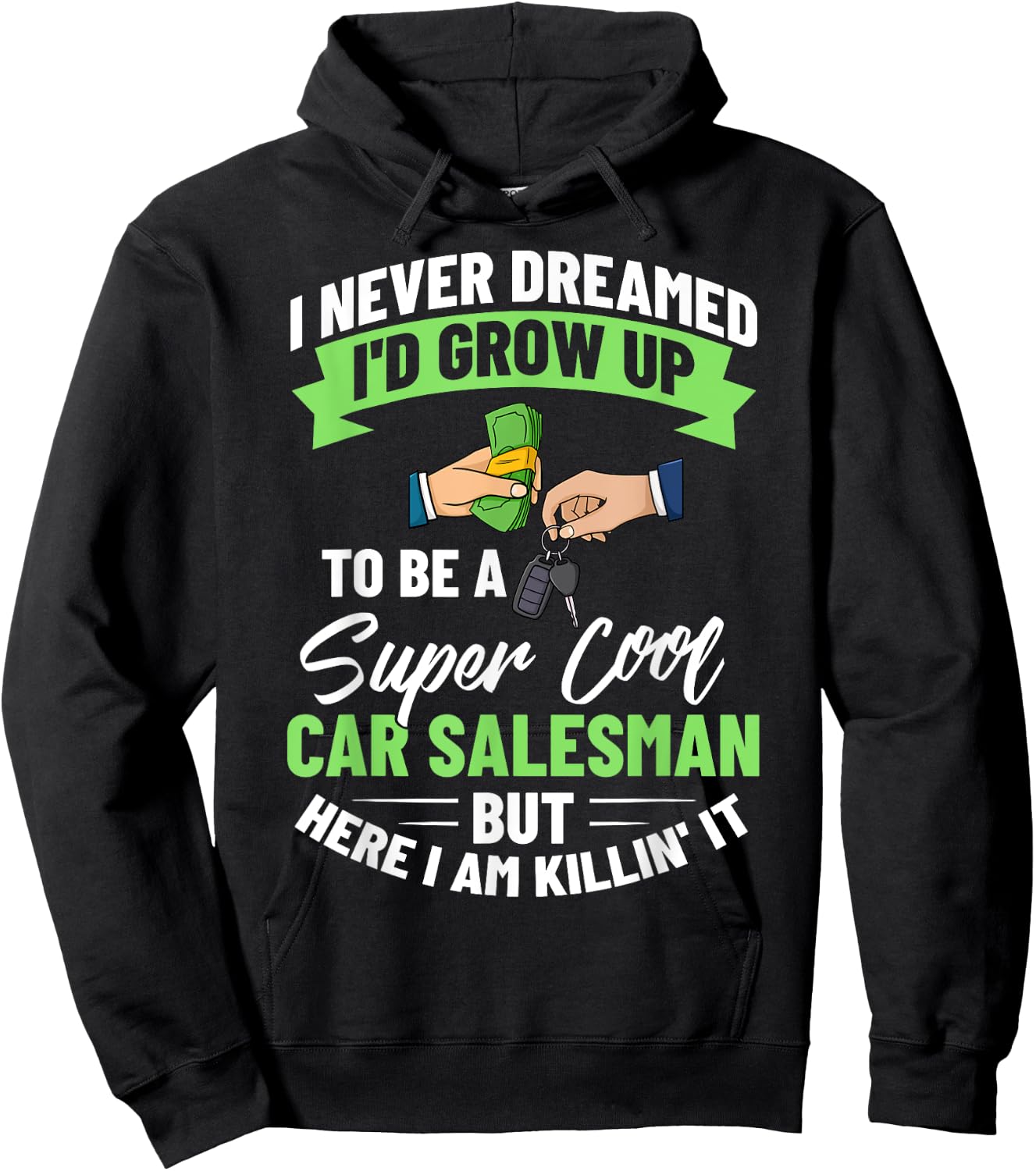 Used Car Salesman Auto Seller Dealership Salesperson Hoodie - Hoodie | Black