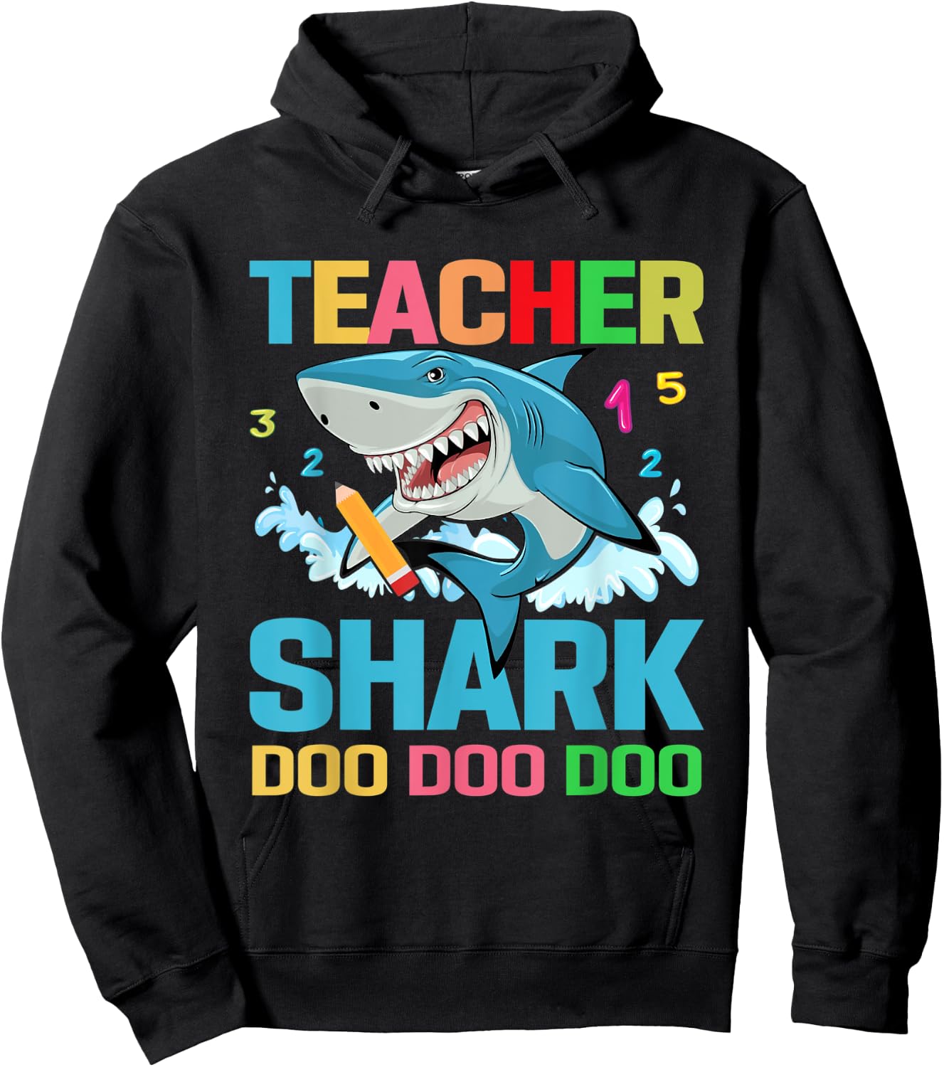 Teacher Shark Hoodie - Hoodie | Black