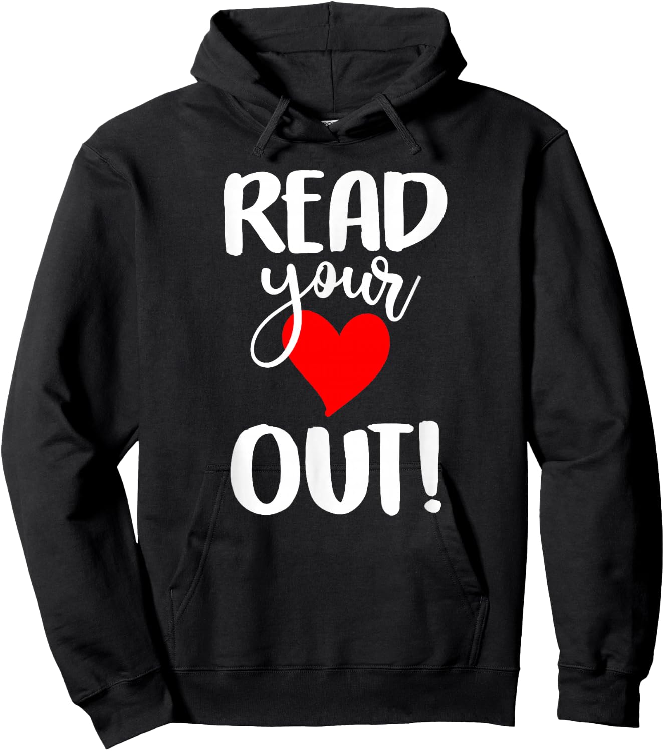 Read Your Heart Out - Book Reading - & Men Hoodie - Hoodie | Black