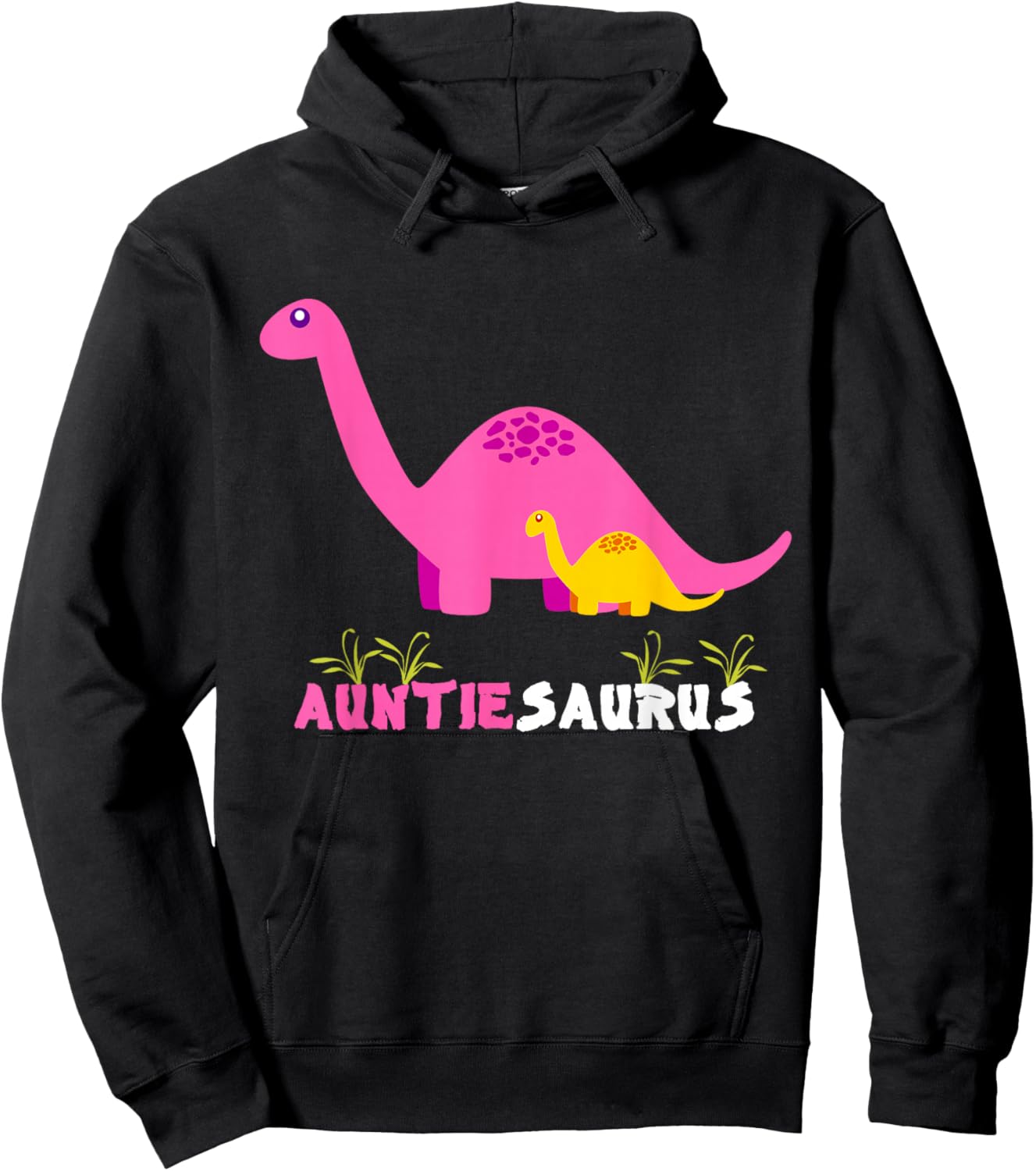 Dinosaur Auntiesaurus Auntie Hoodie - Hoodie | Black