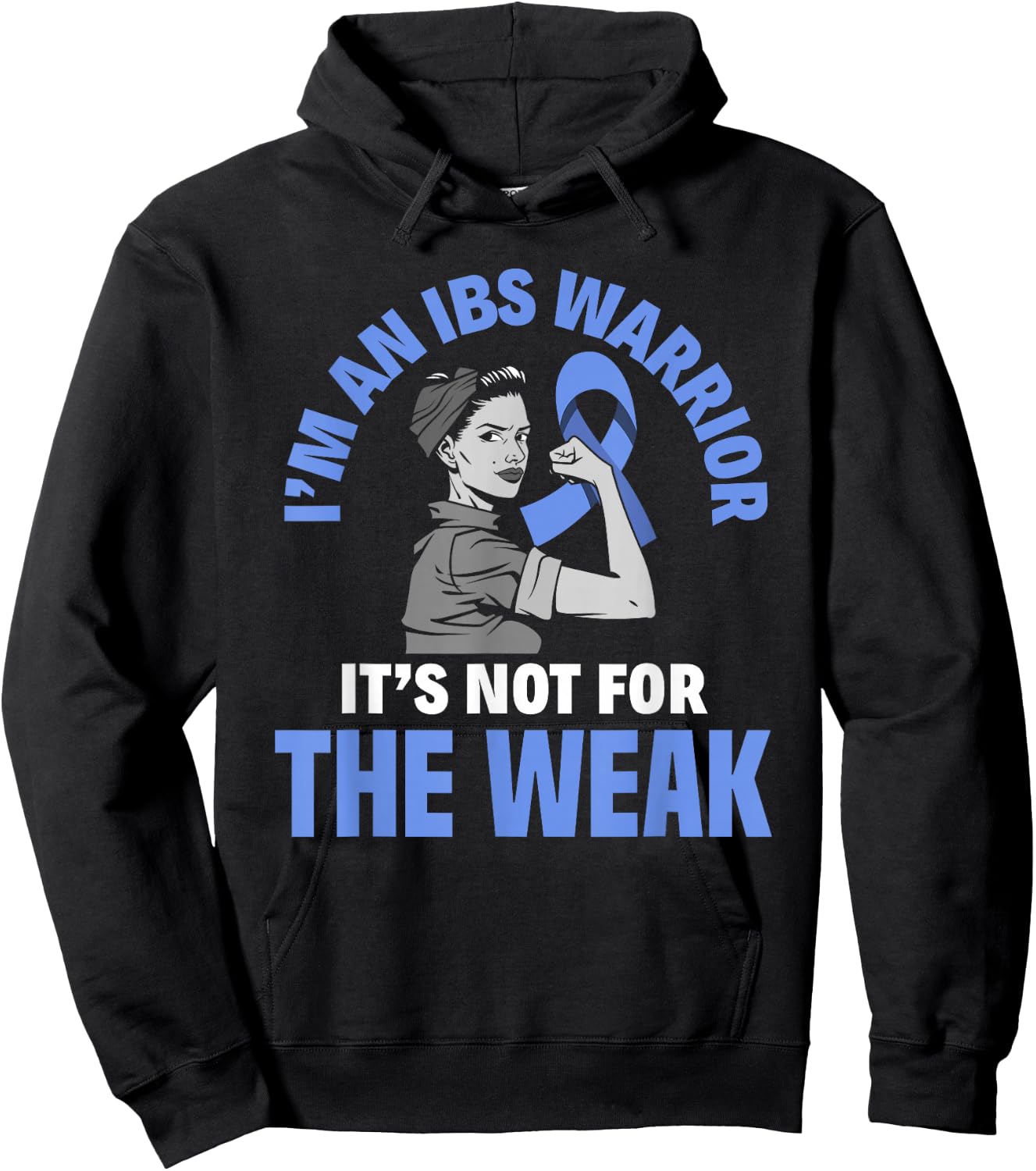 I'm An IBS Warrior Irritable Bowel Syndrome Awareness Hoodie - Hoodie | Black