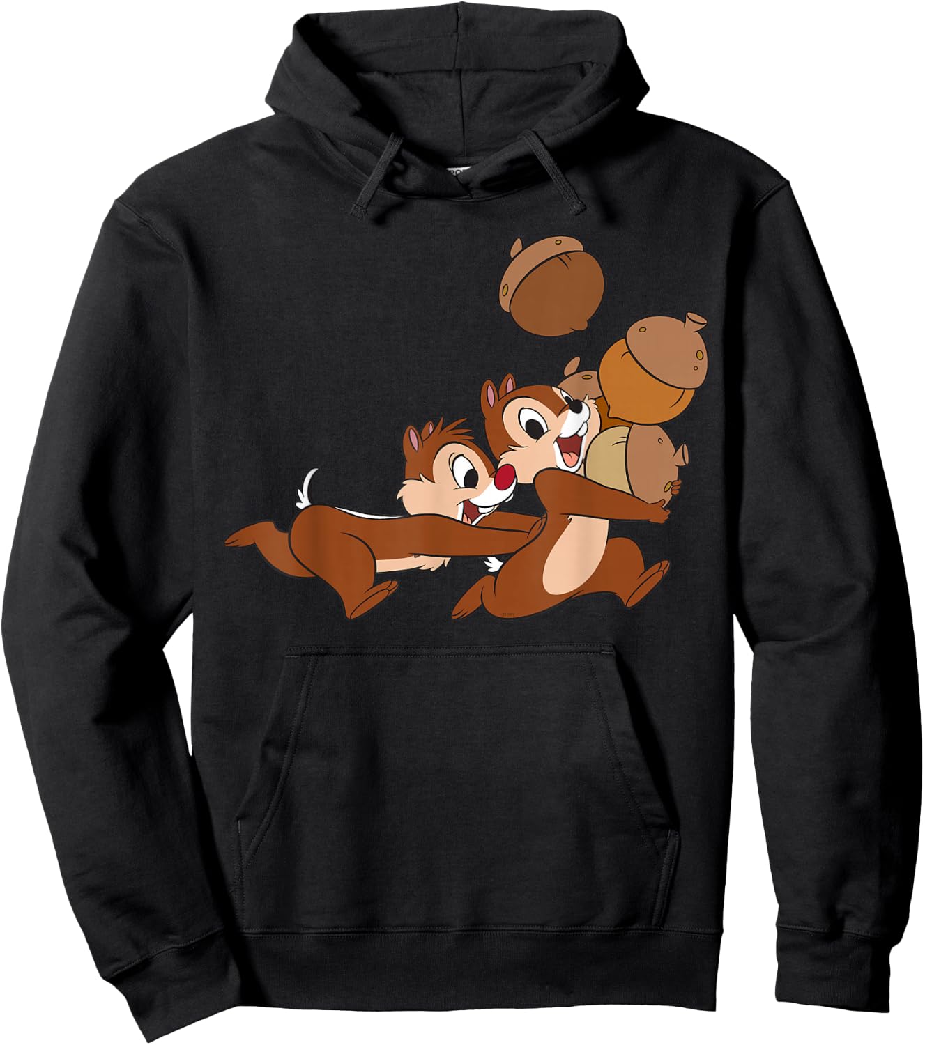Disney Chip ‘n Dale Chipmunks Acorn Run Small Hoodie - Hoodie | Black