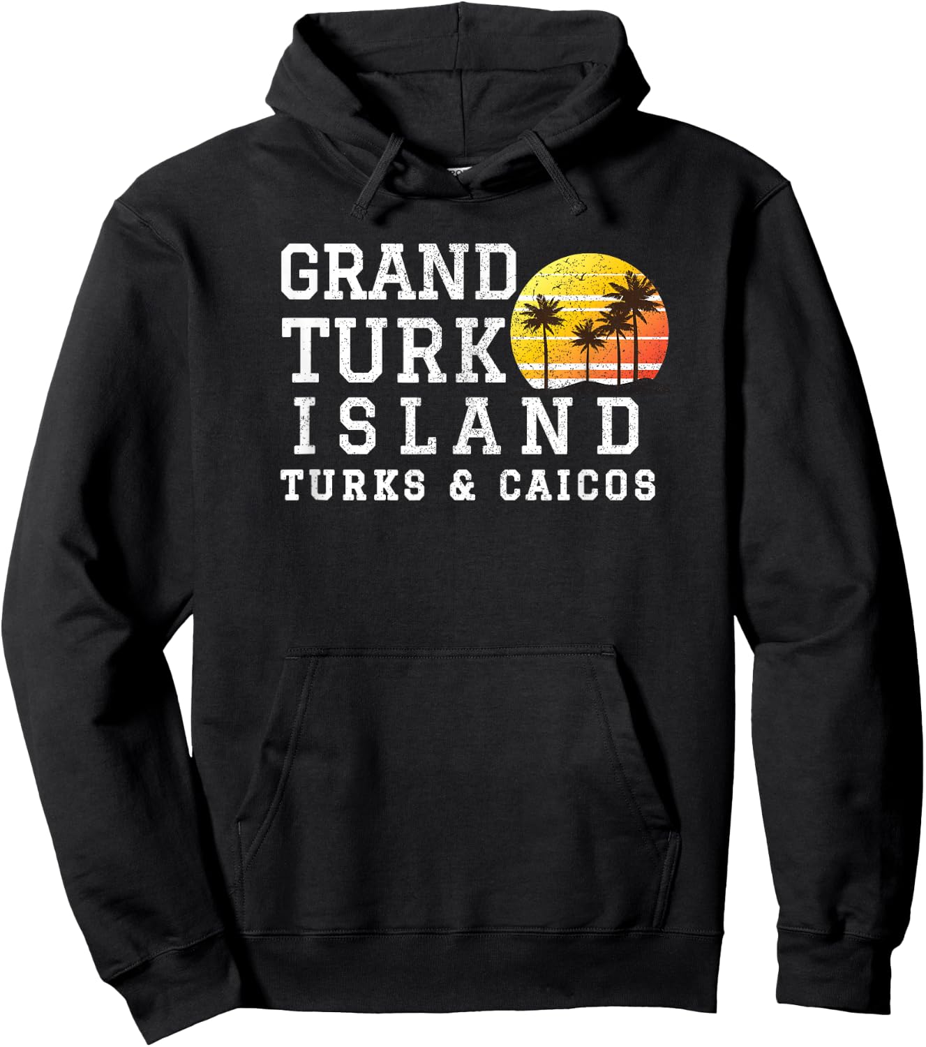 Grand Turk Island Turks and Caicos Matching Family Vacation Hoodie - Hoodie | Black