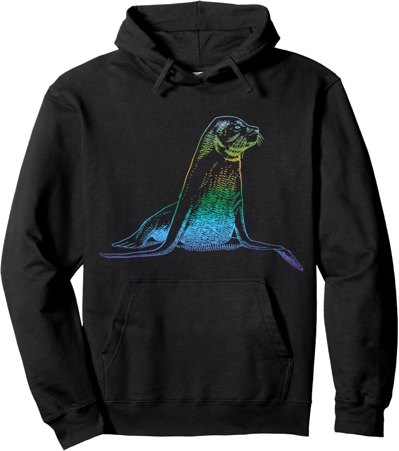 Seal Ocean Animal Lover Sea Lion Hoodie - Hoodie | Black