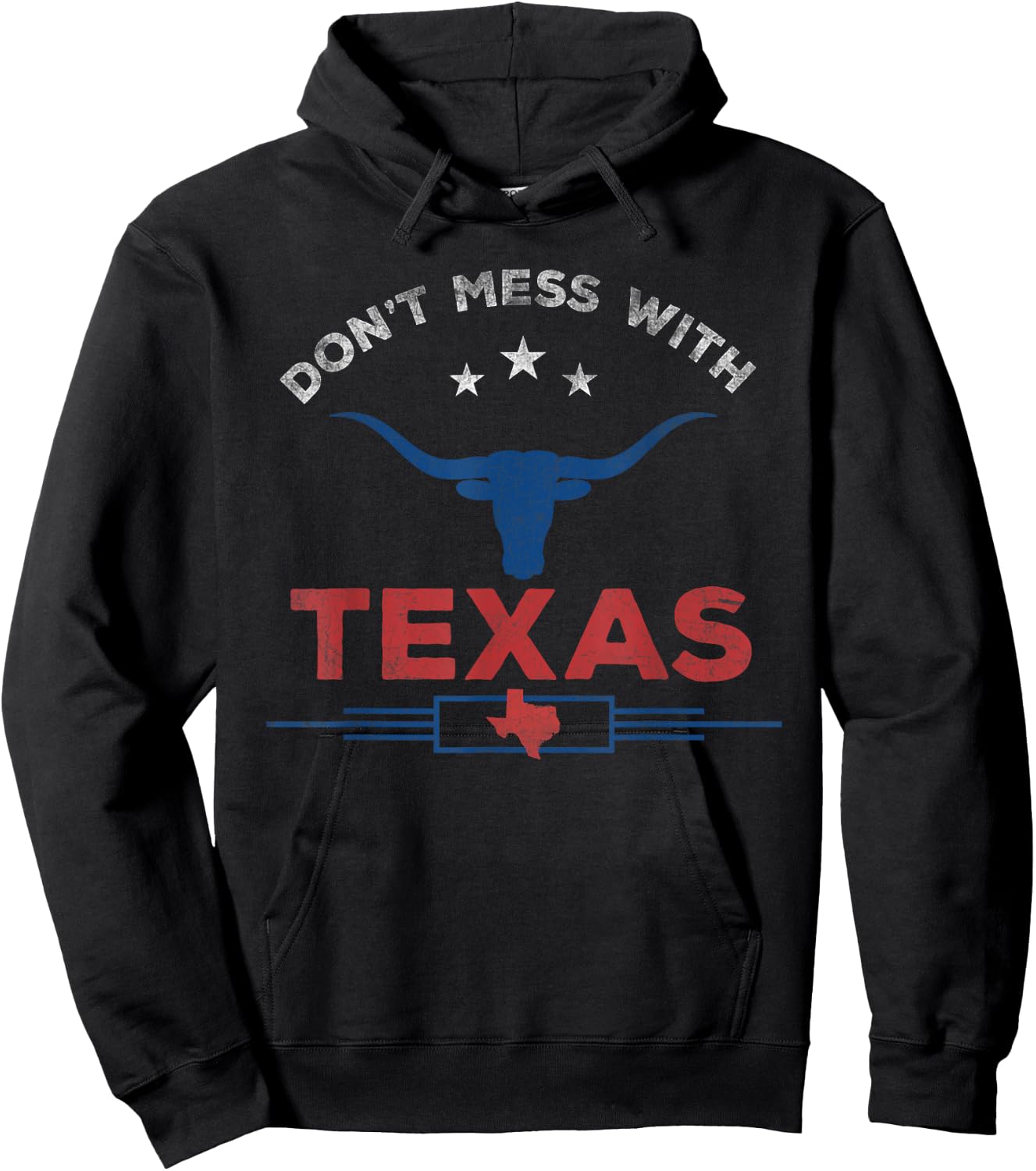 Don't get stuck with Vintage Texas Longhorn Funny Vintage Hoodie - Hoodie | Black