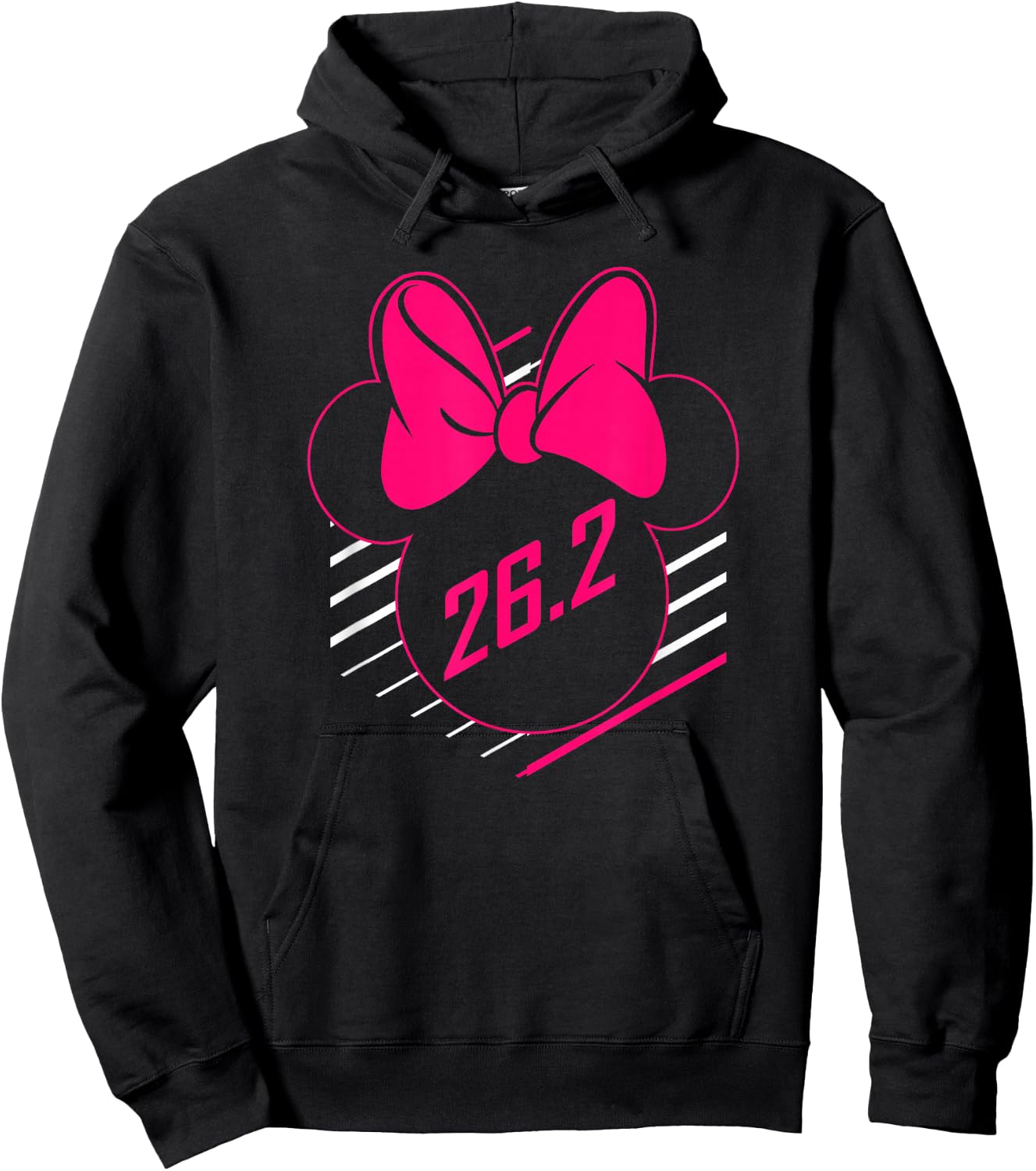 Disney Mickey And Friends Minnie Mouse 26.2 Marathon Runner Hoodie - Hoodie | Black