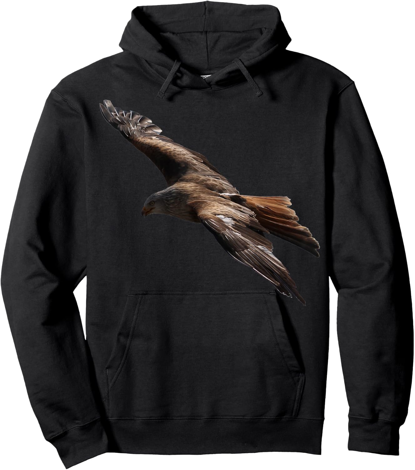Golden Eagle Flight Birding Raptor Photo Bird Lover Hoodie - Hoodie | Black