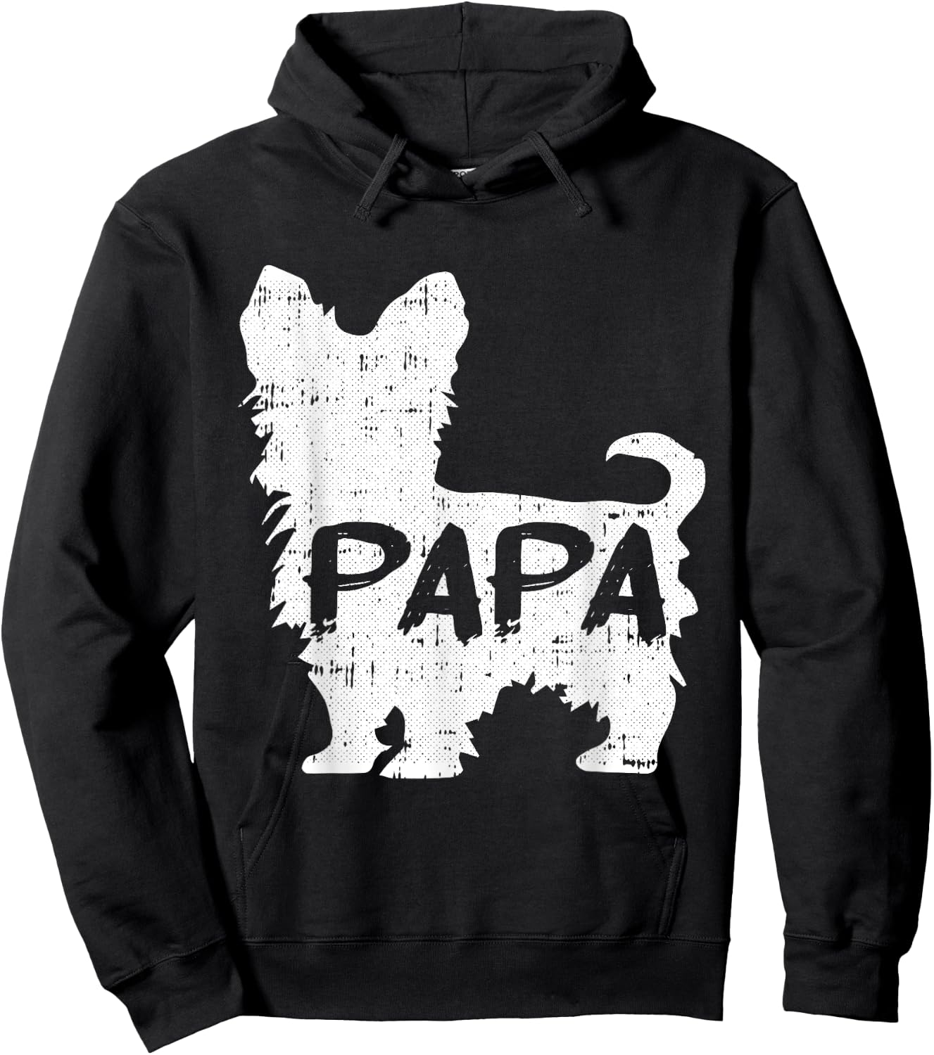 Yorkshire Terrier Papa Dog Puppy Doggie Pet Lover Yorkie Dad Hoodie - Hoodie | Black