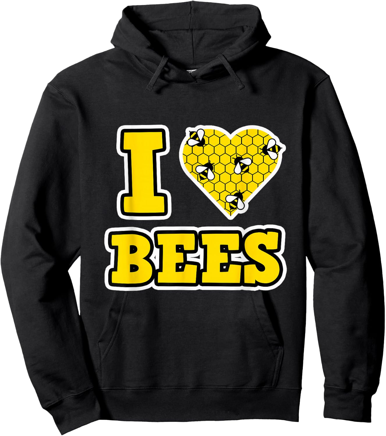 Bee Shirt - I Love Bees Hoodie - Hoodie | Black