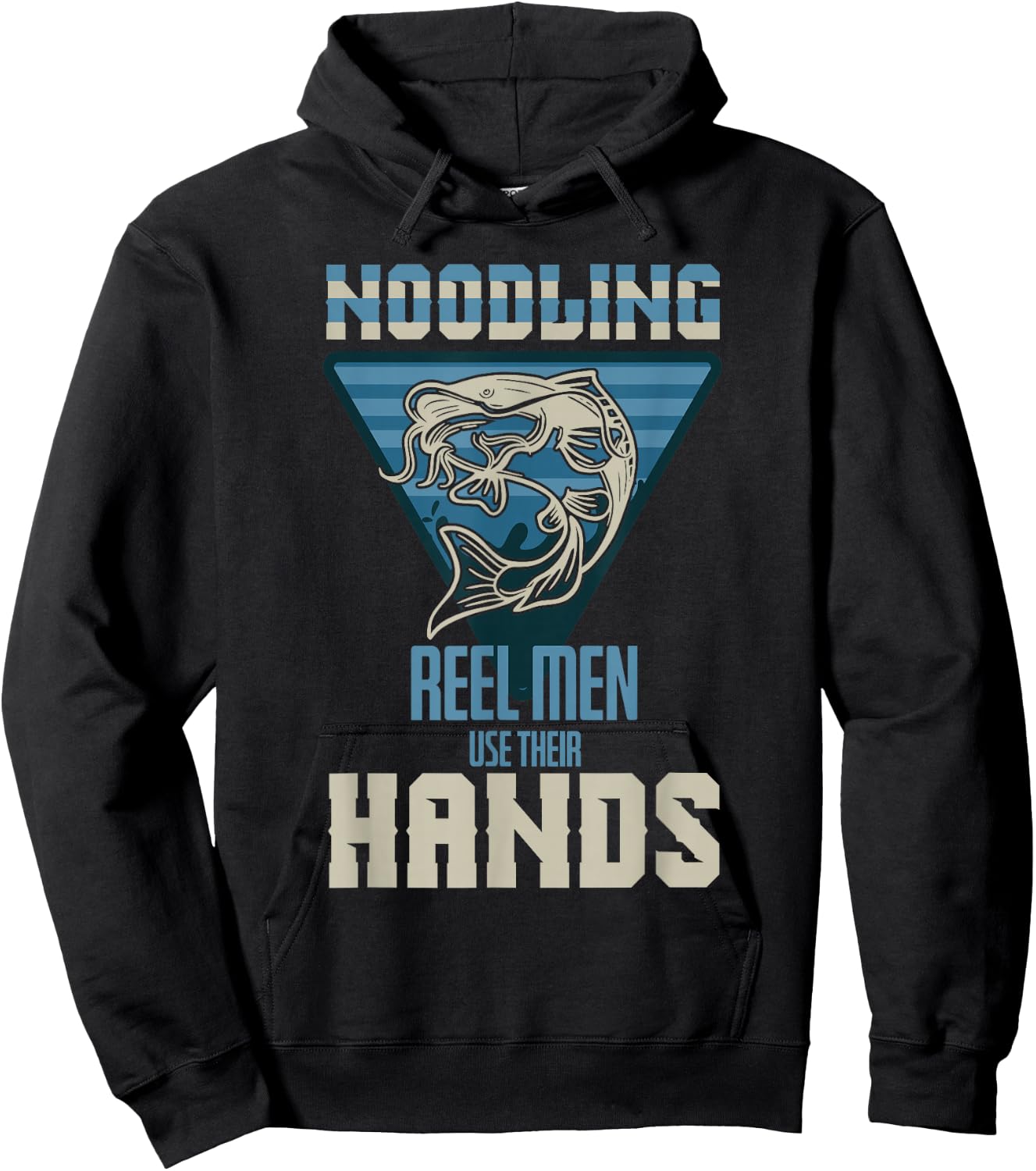 Funny Noodling Hands Noodle Fishing Fishermen Hoodie - Hoodie | Black