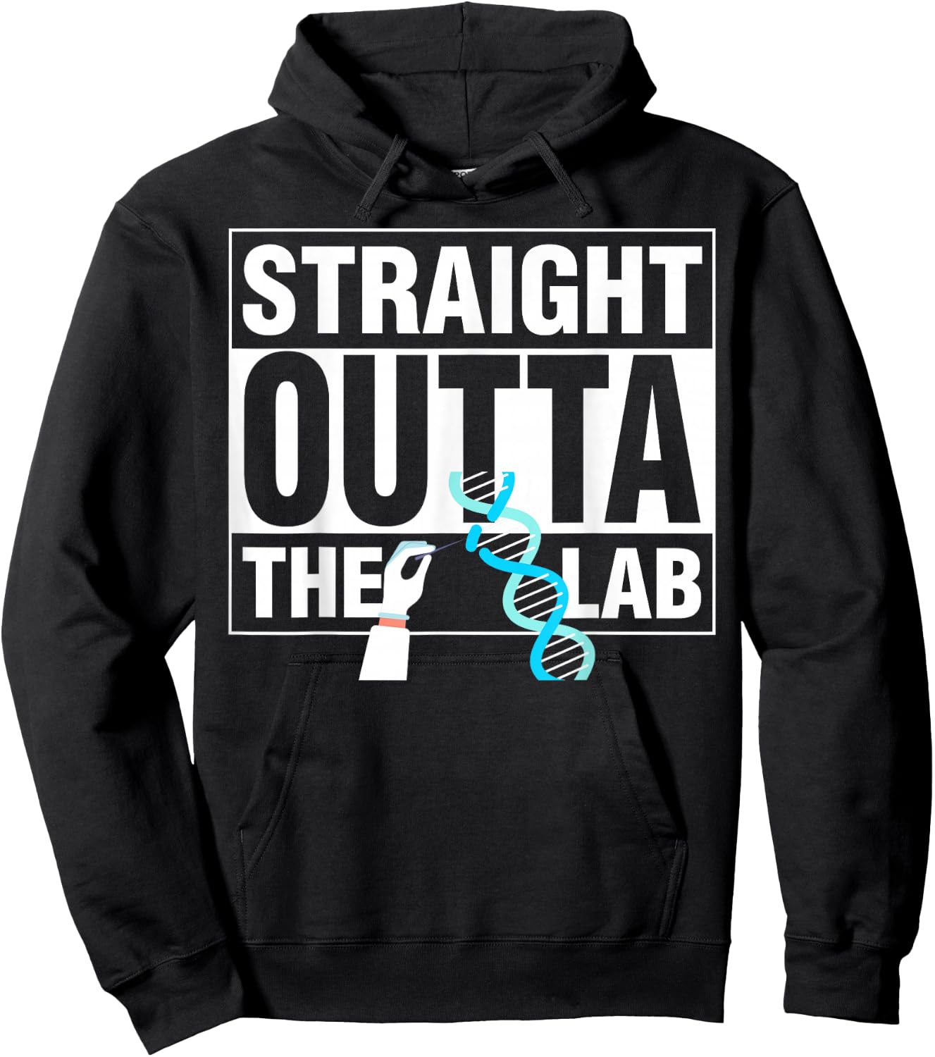 Crispr Straight Outta The Lab Hoodie - Hoodie | Black
