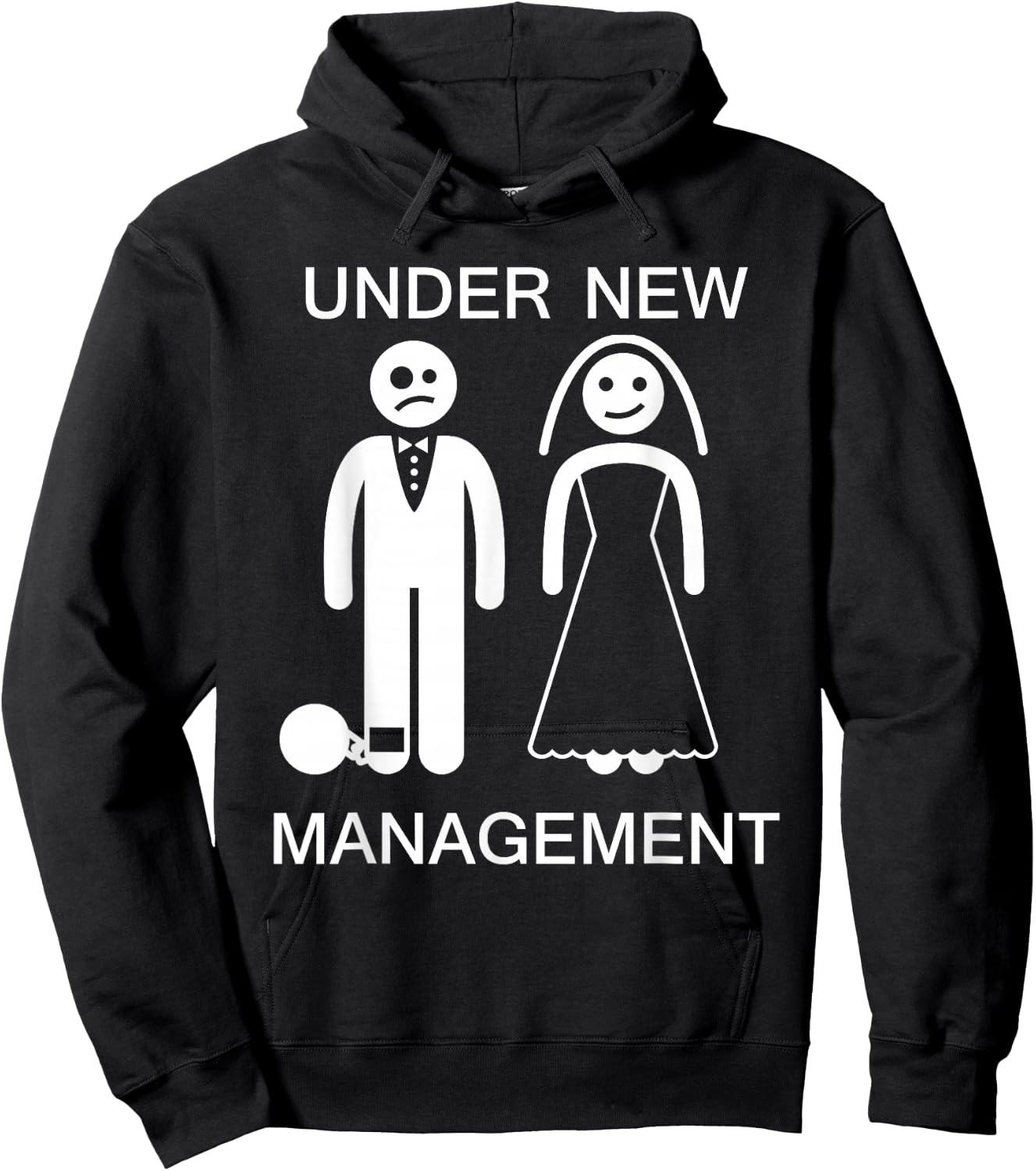 Under New Management - Bachelor Party Gag Gift Hoodie - Hoodie | Black