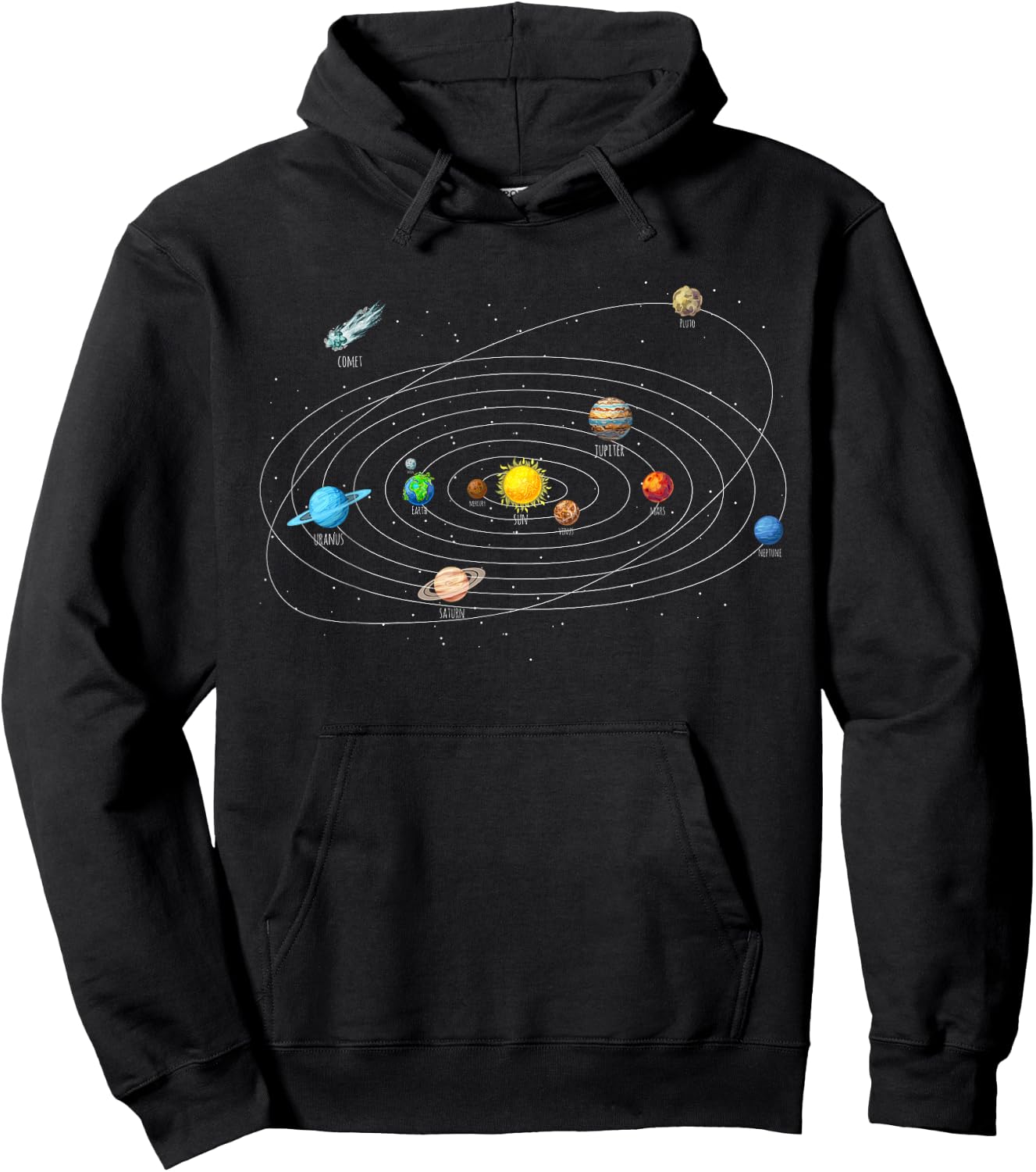 Astronomy Solar System Planets Universe Hoodie - Hoodie | Black