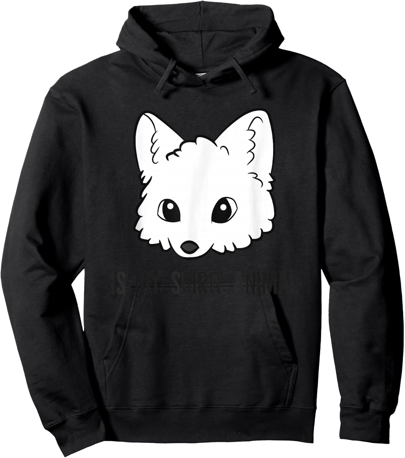 Arctic Fox Is My Spirit Animal Love Artic Foxes Hoodie - Hoodie | Black