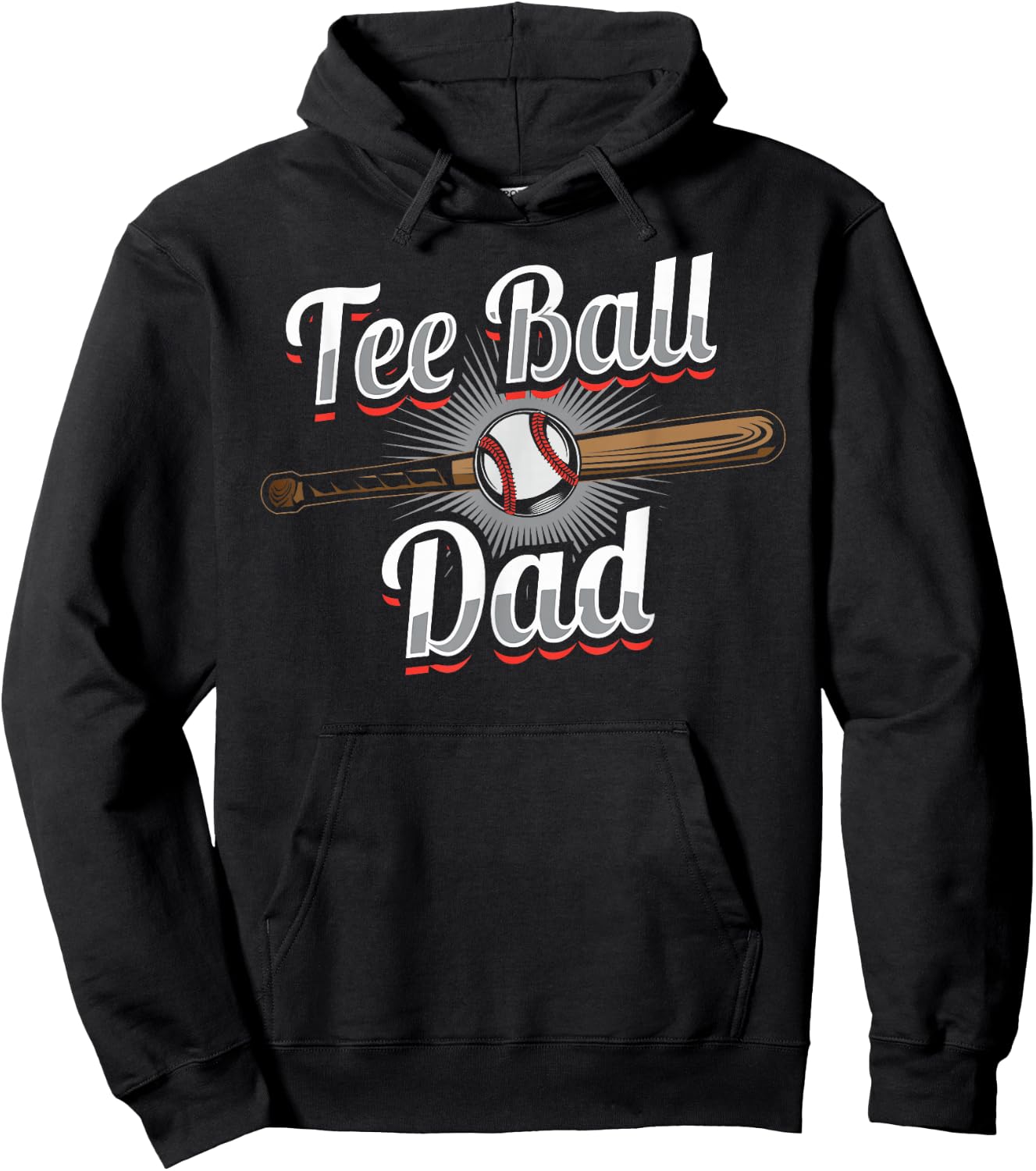 Ball Dad Baseball T-Ball Player Hoodie - Hoodie | Black