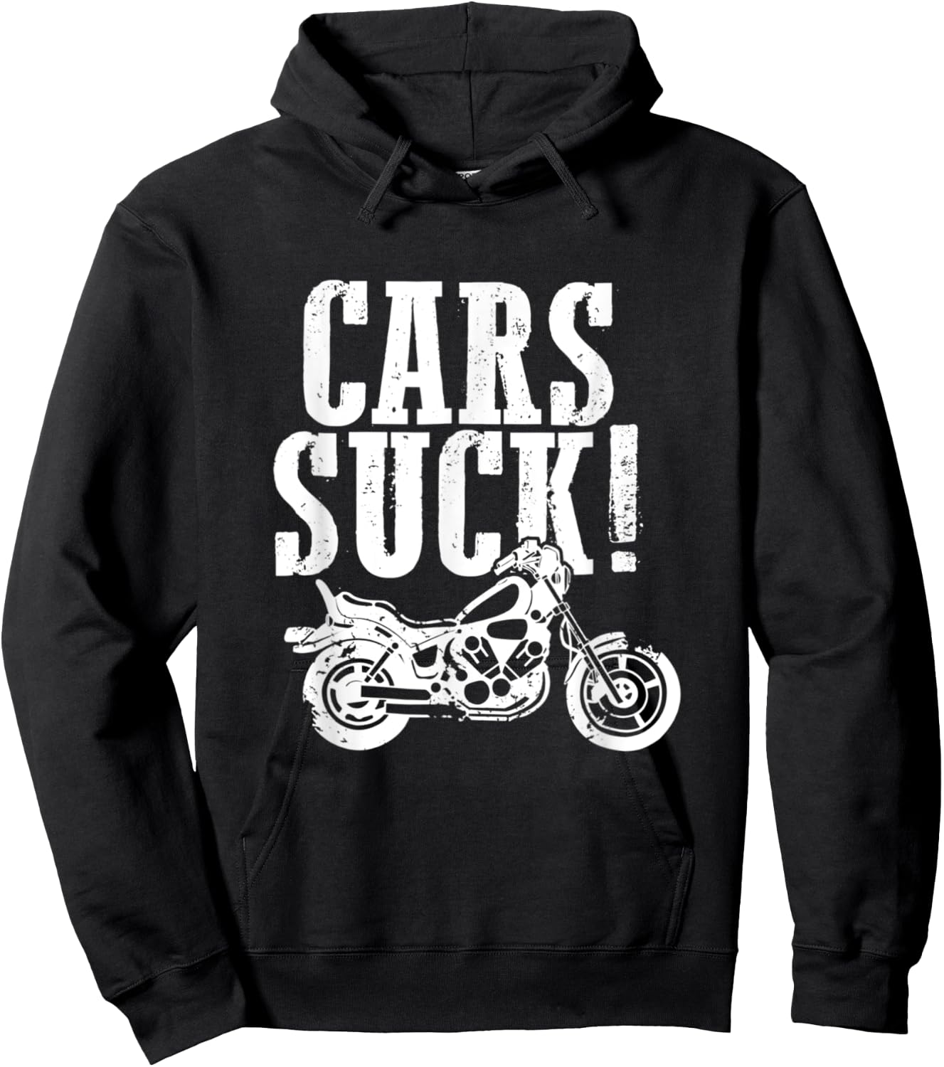 Cars Suck! Or Woman Biker Hoodie - Hoodie | Black