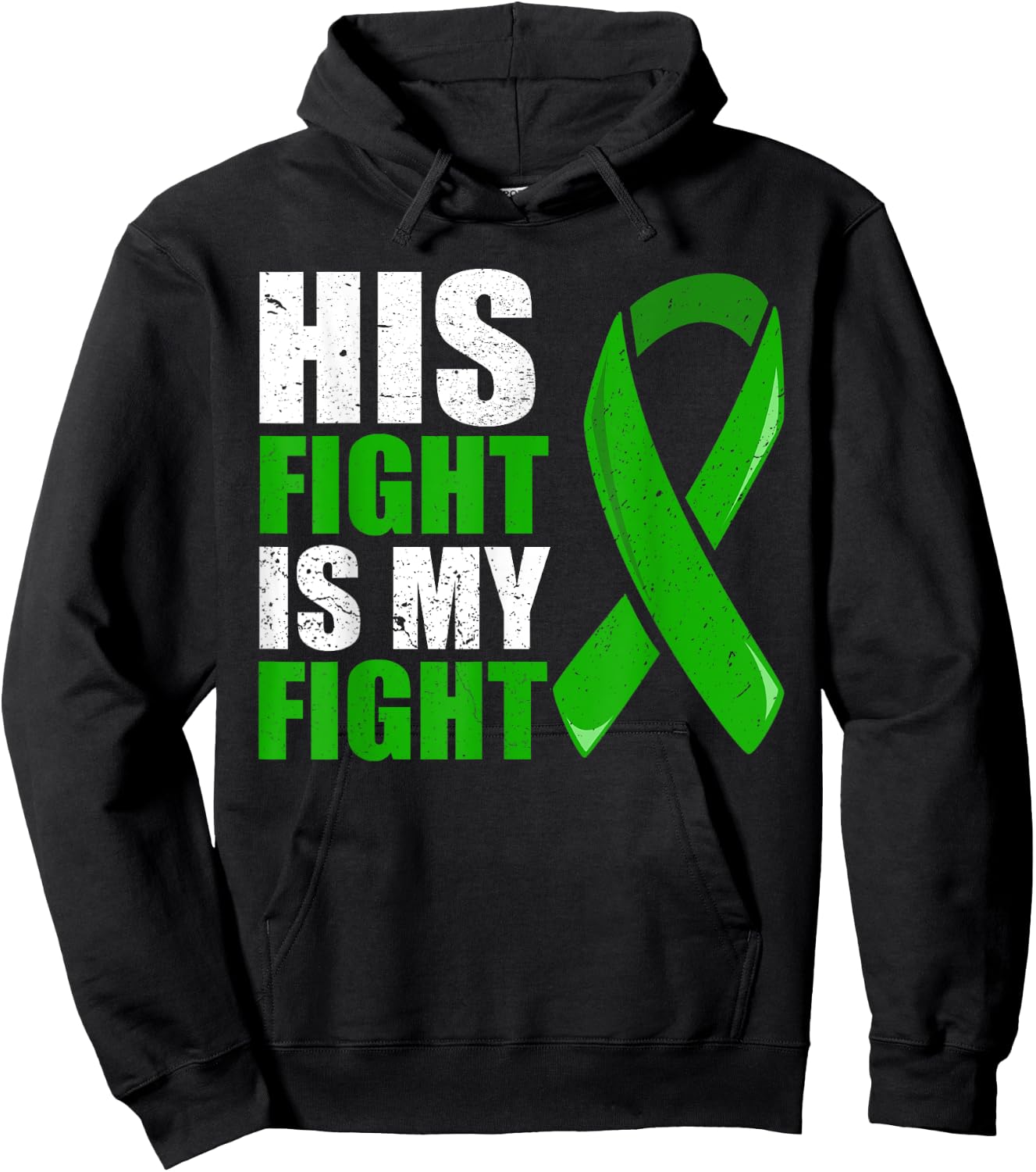 Liver Cancer Fight Shirt, Liver Cancer His Fight Is My Fight Hoodie - Hoodie | Black