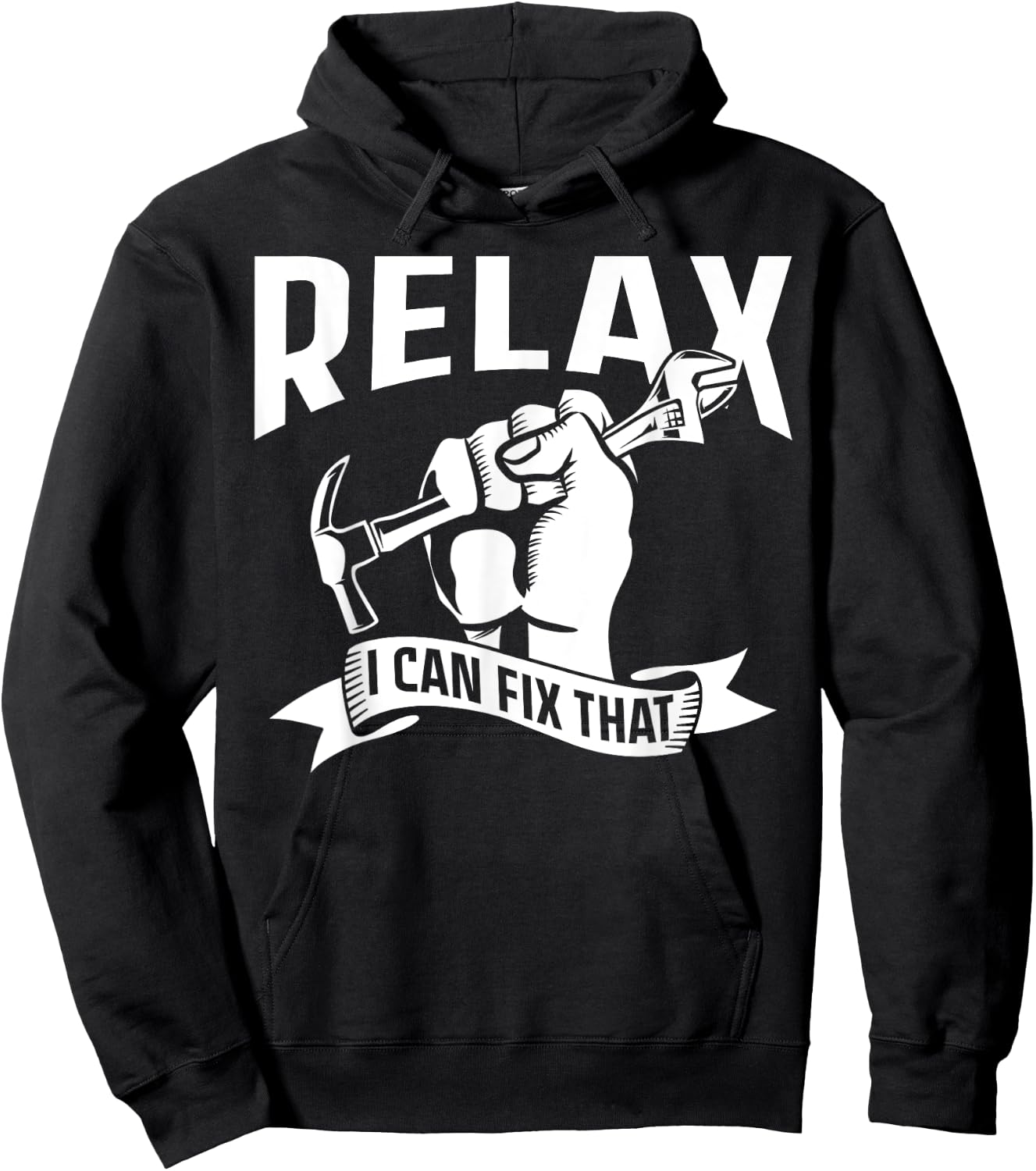 Relax I Can Fix That Repairing Diy Handymen Handyman Hoodie - Hoodie | Black