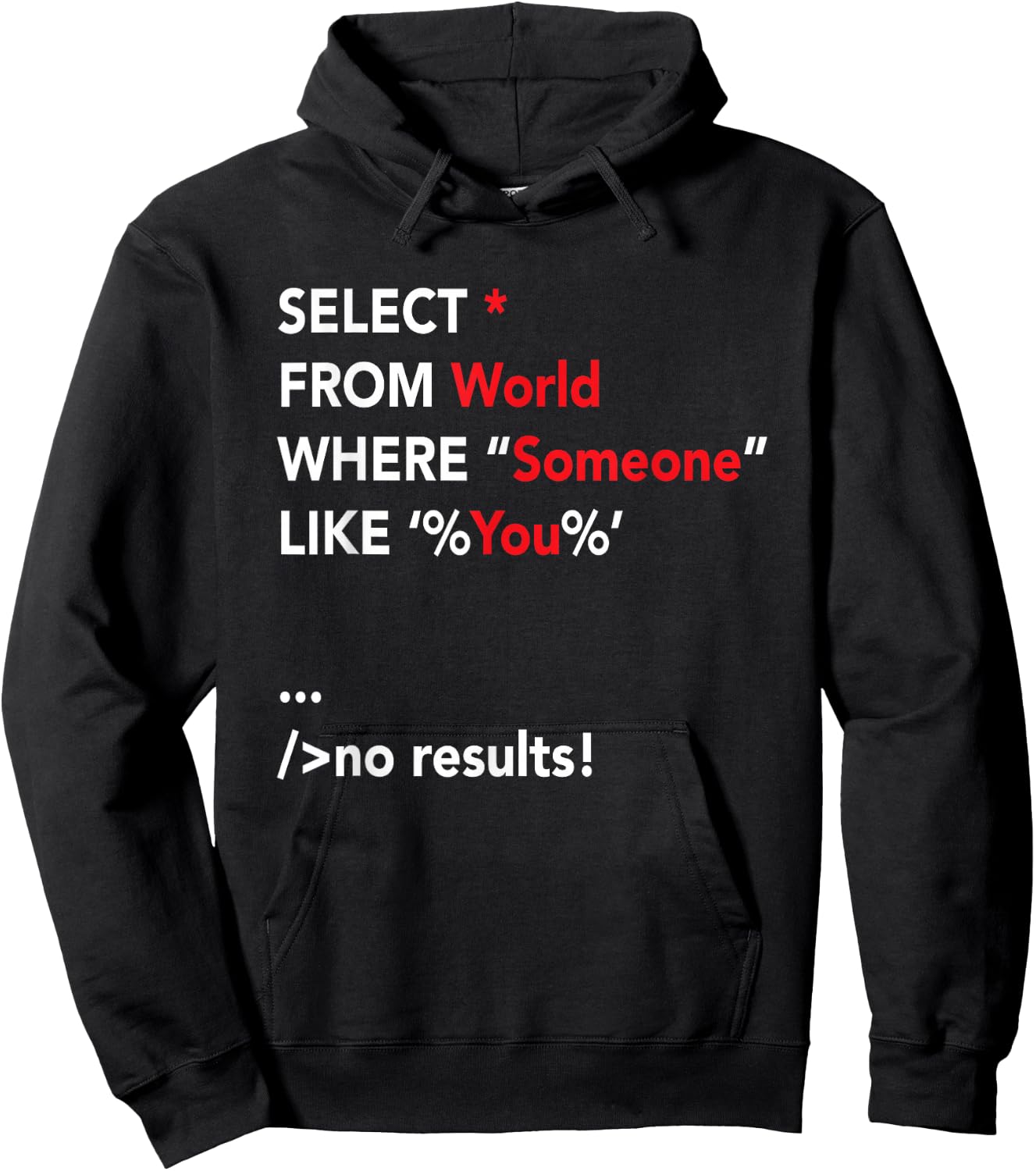 Funny SQL Coder Shirt Programmer Programming Hoodie - Hoodie | Black